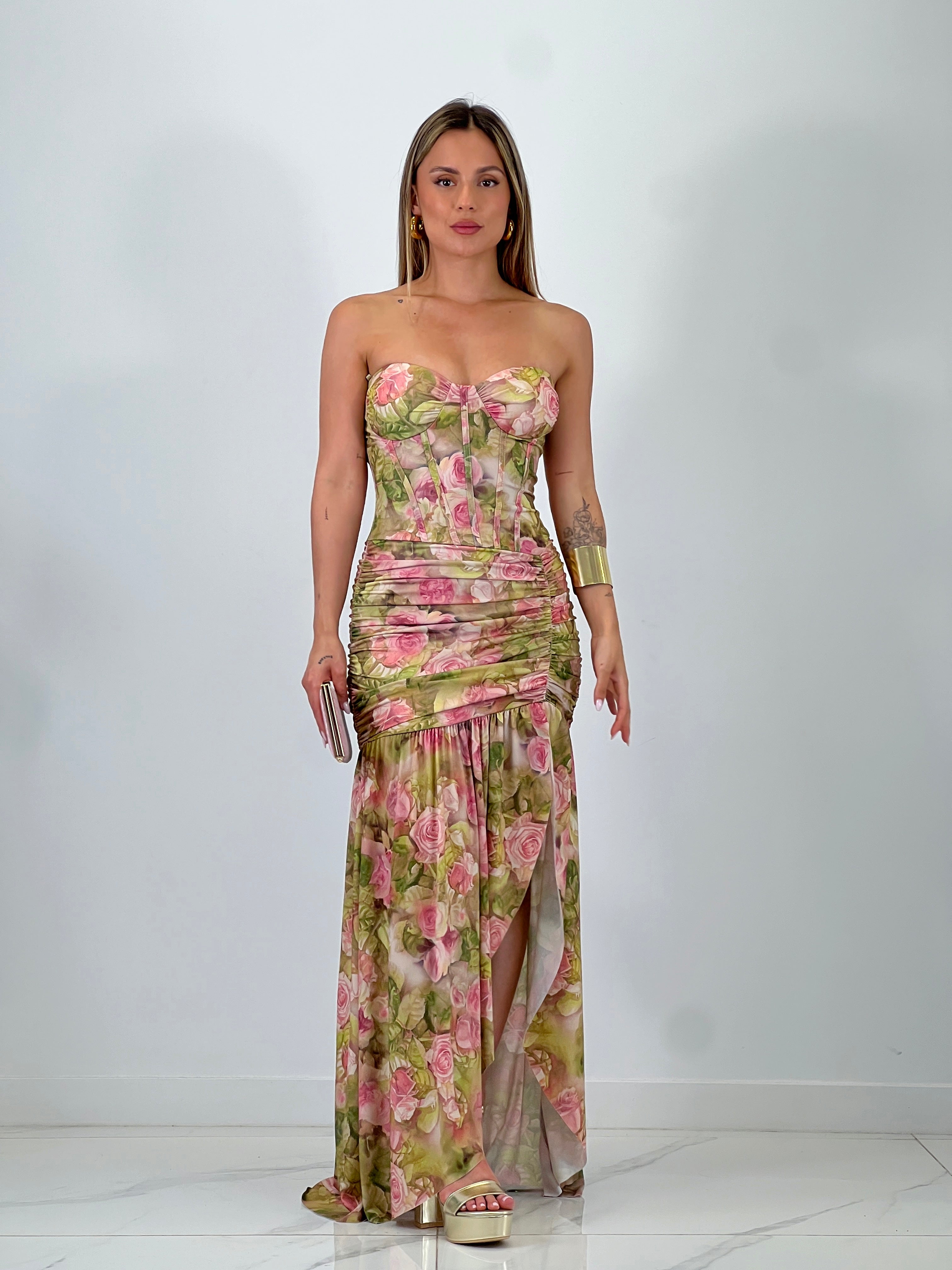 Vestido estampado floral Lola
