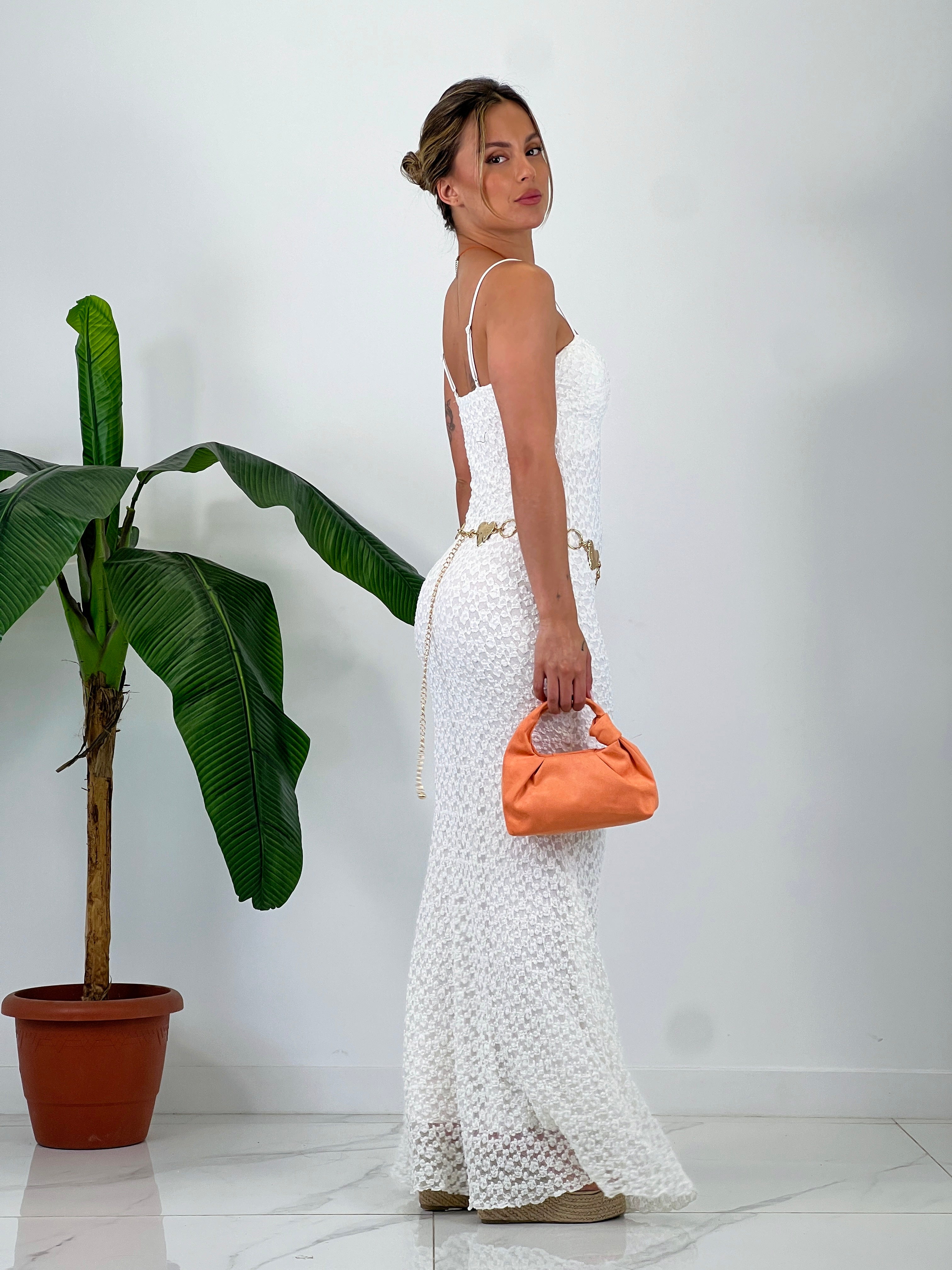 Vestido sirena encaje