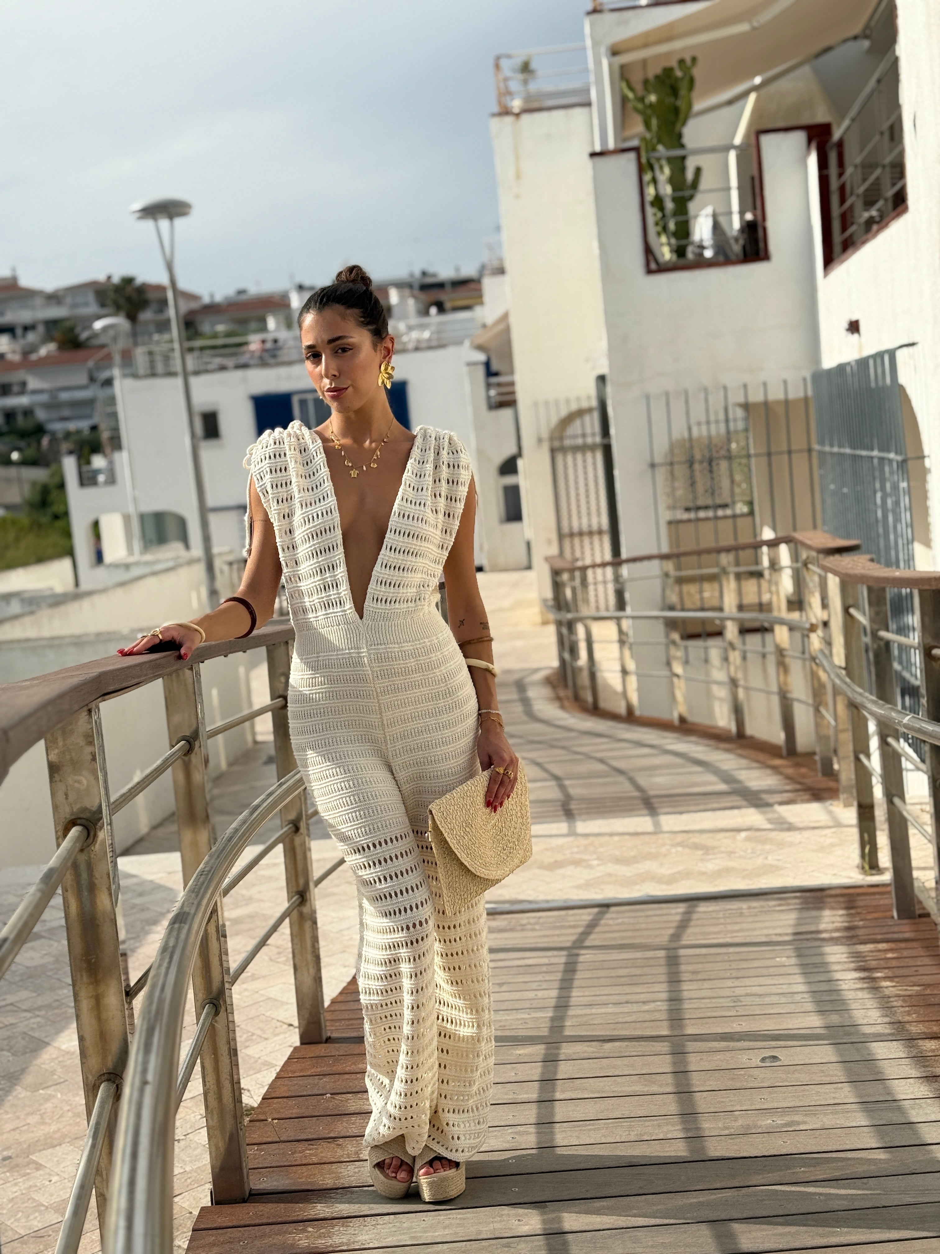 Évasé au point crochet simple