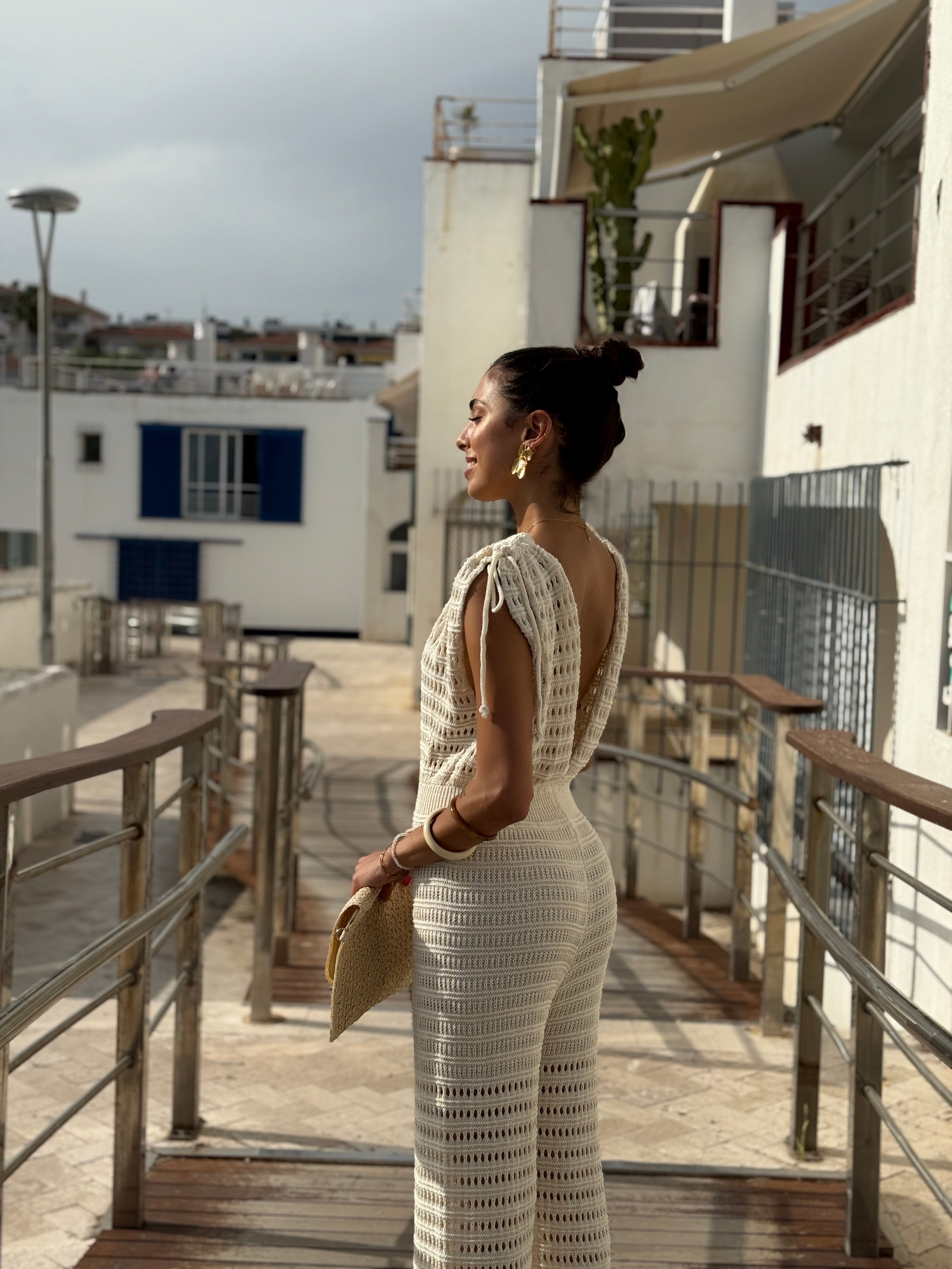 Évasé au point crochet simple