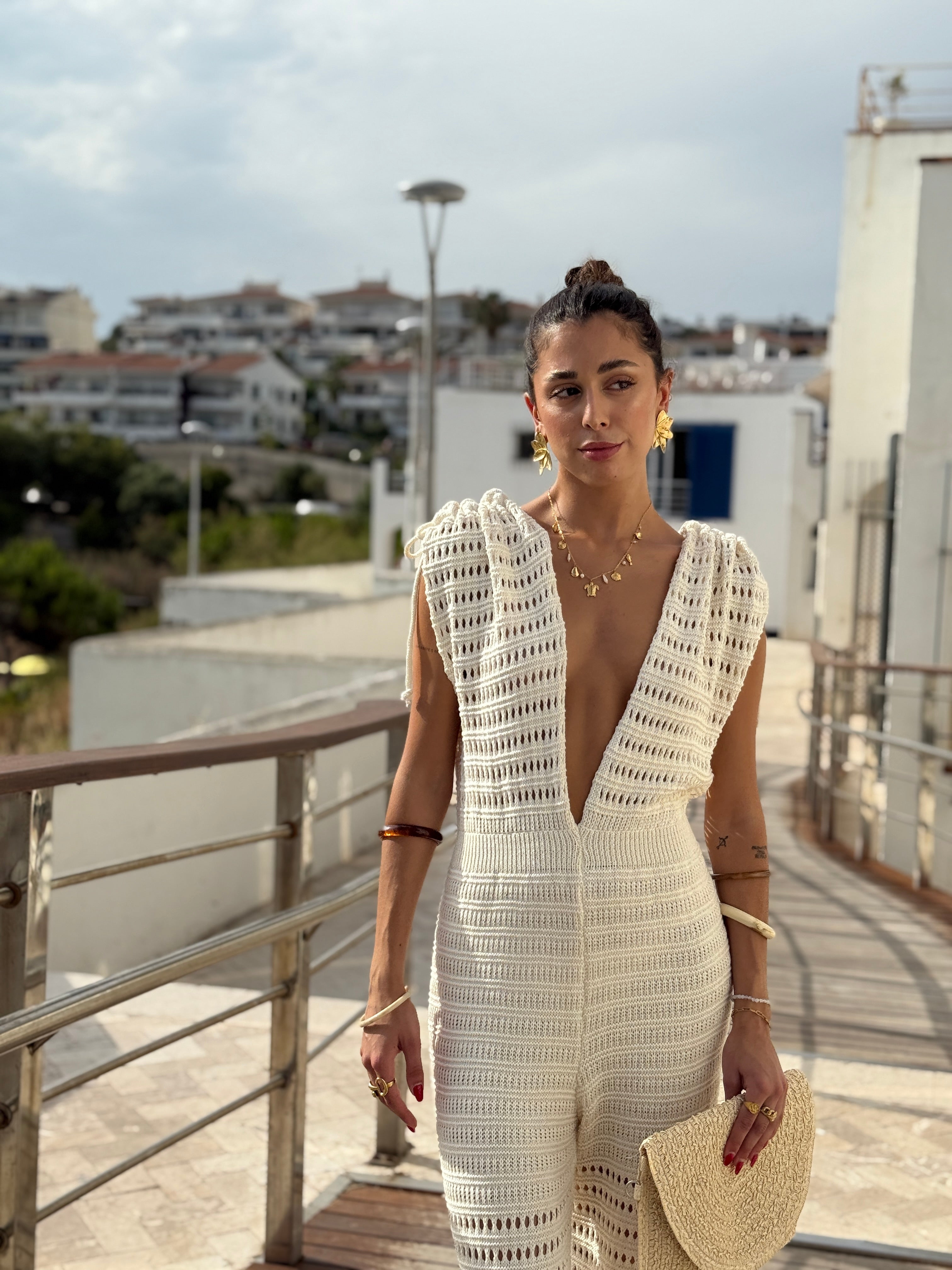 Évasé au point crochet simple