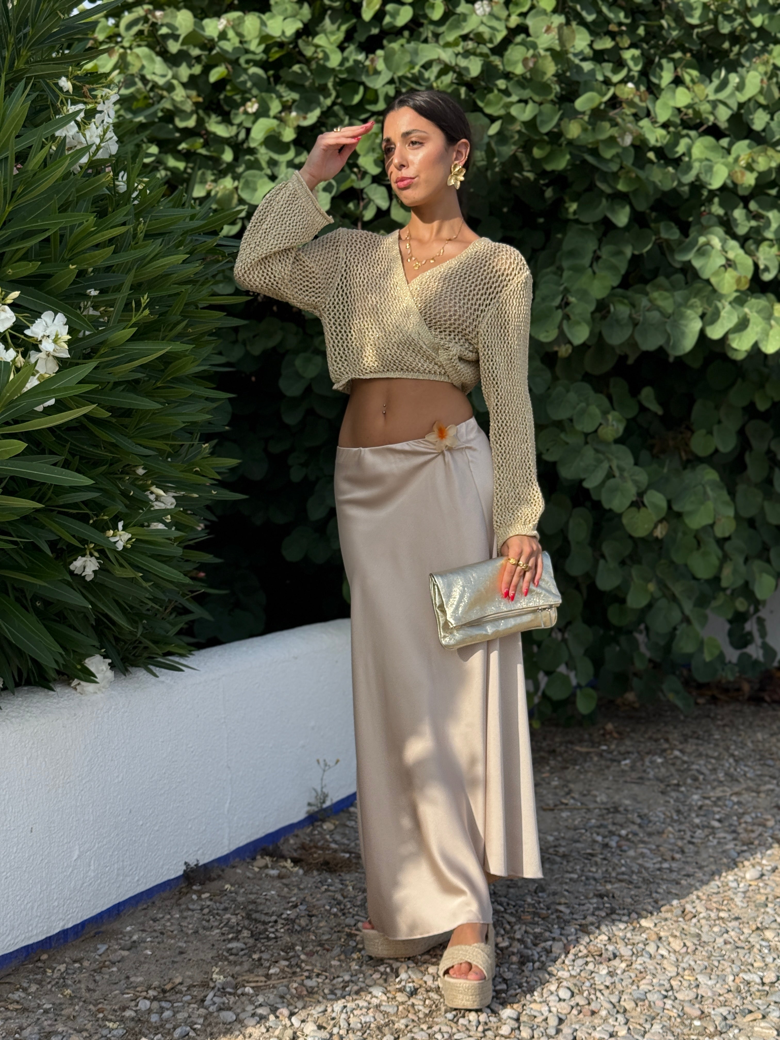 Torera punto metalizada