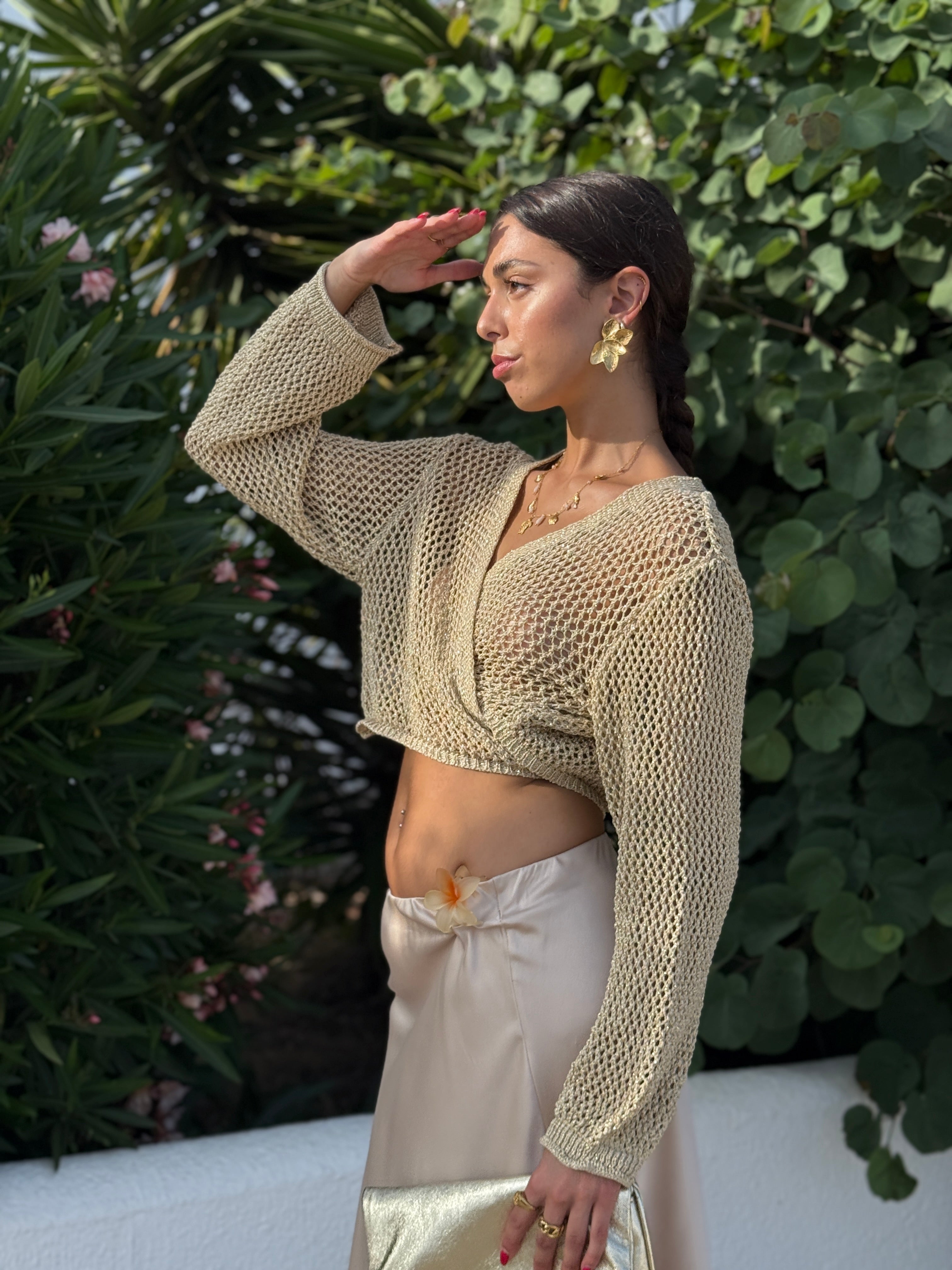 Torera punto metalizada