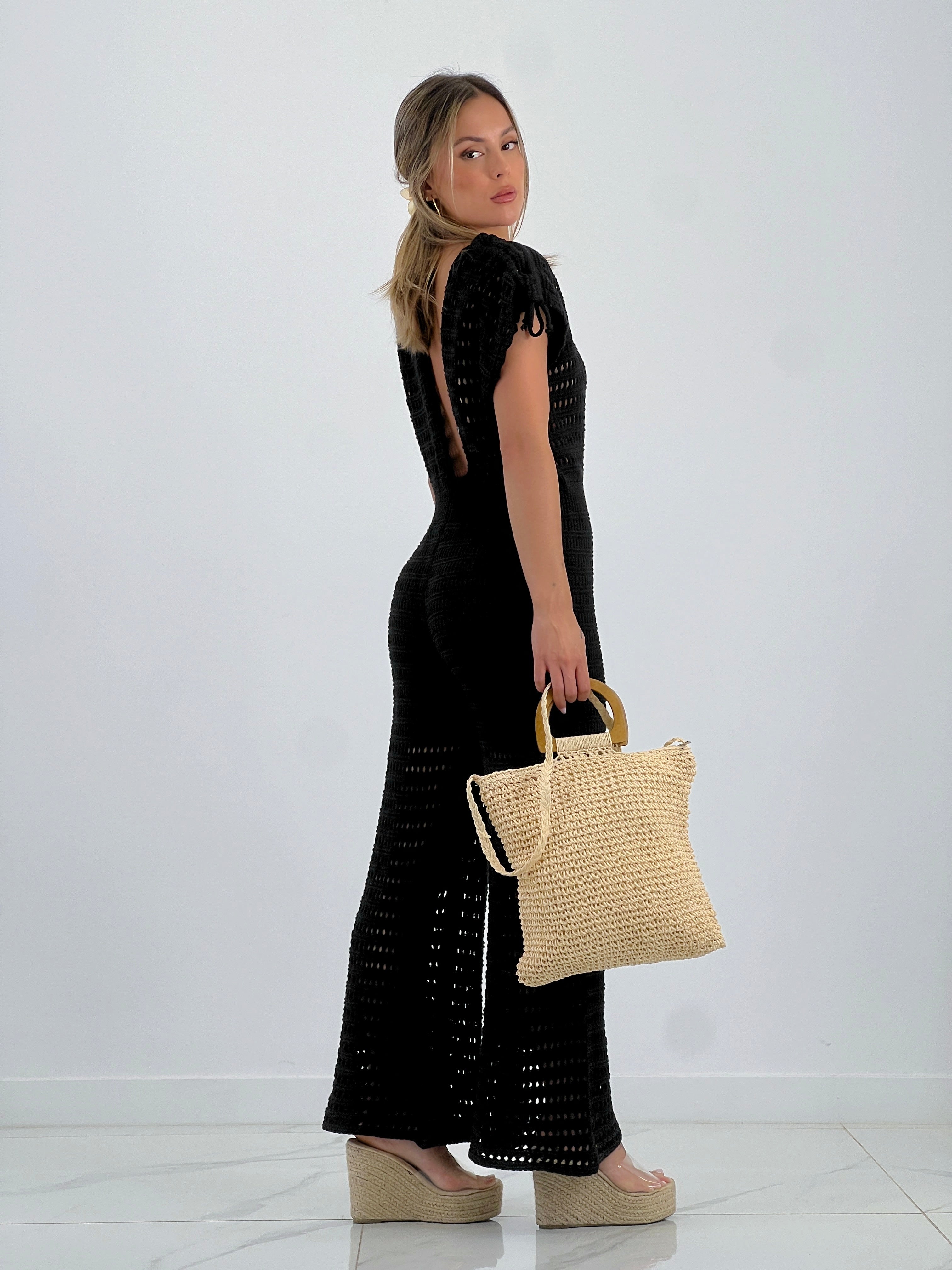 Évasé au point crochet simple