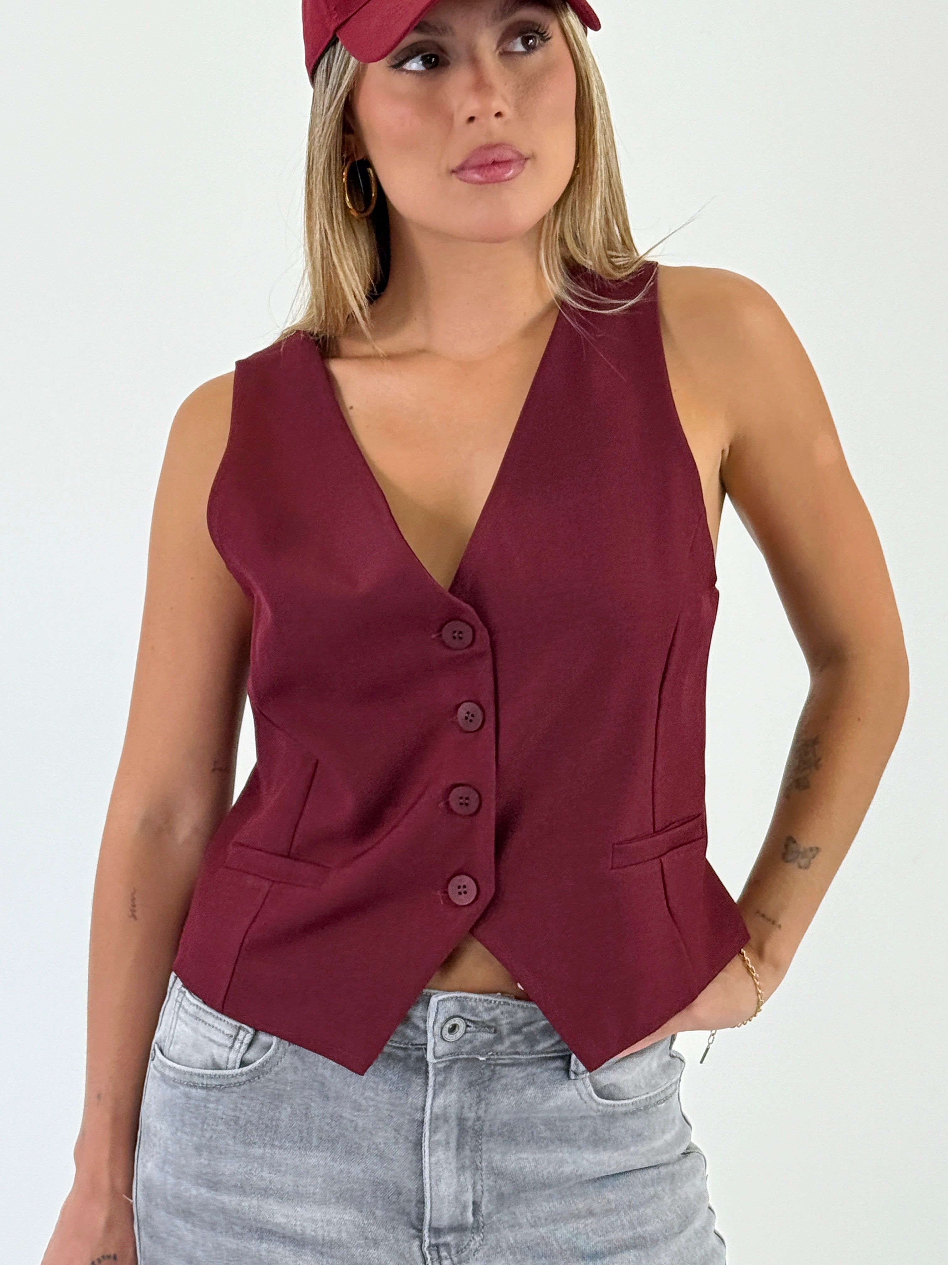 Top chaleco estructura