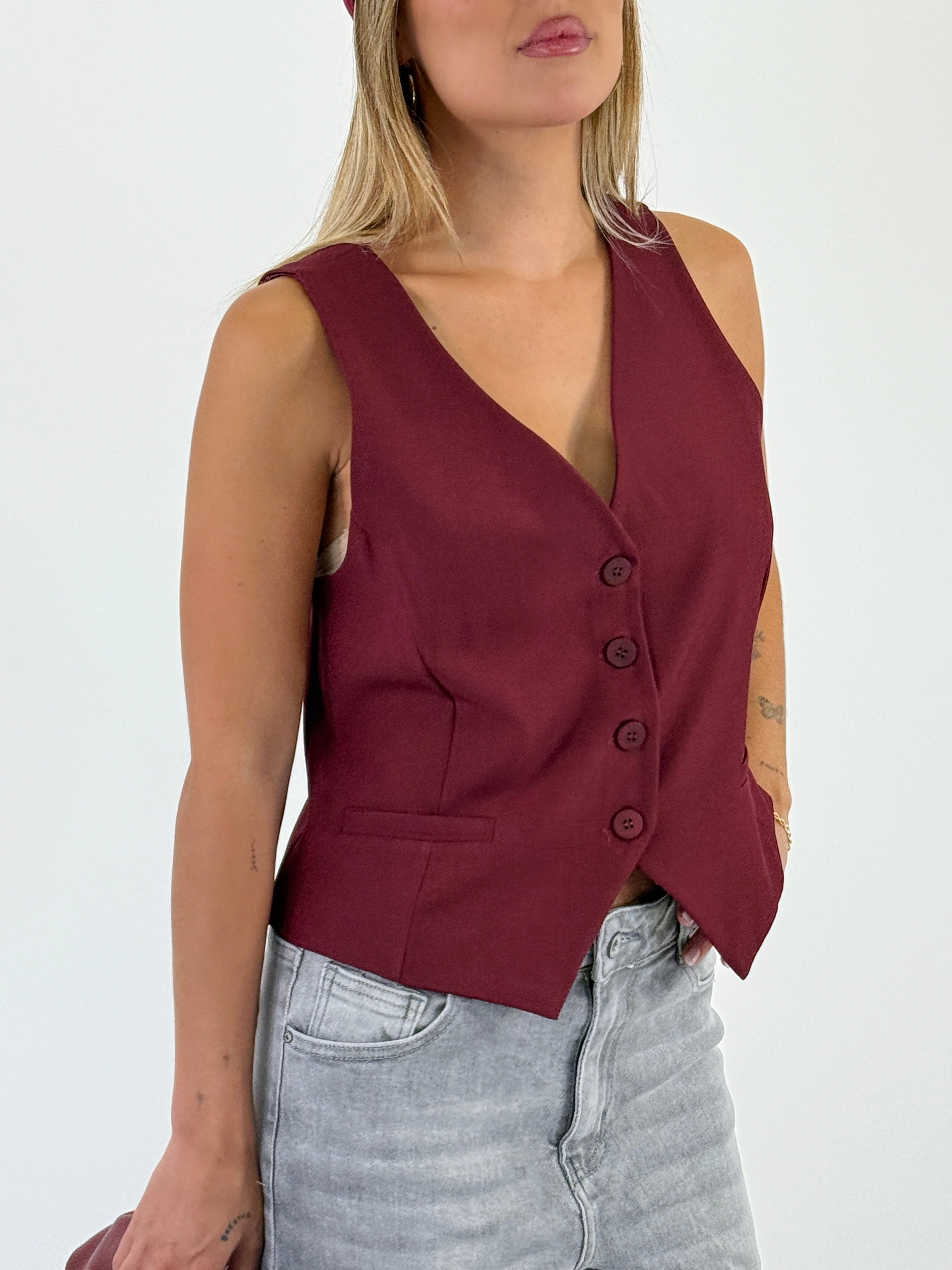 Top chaleco estructura