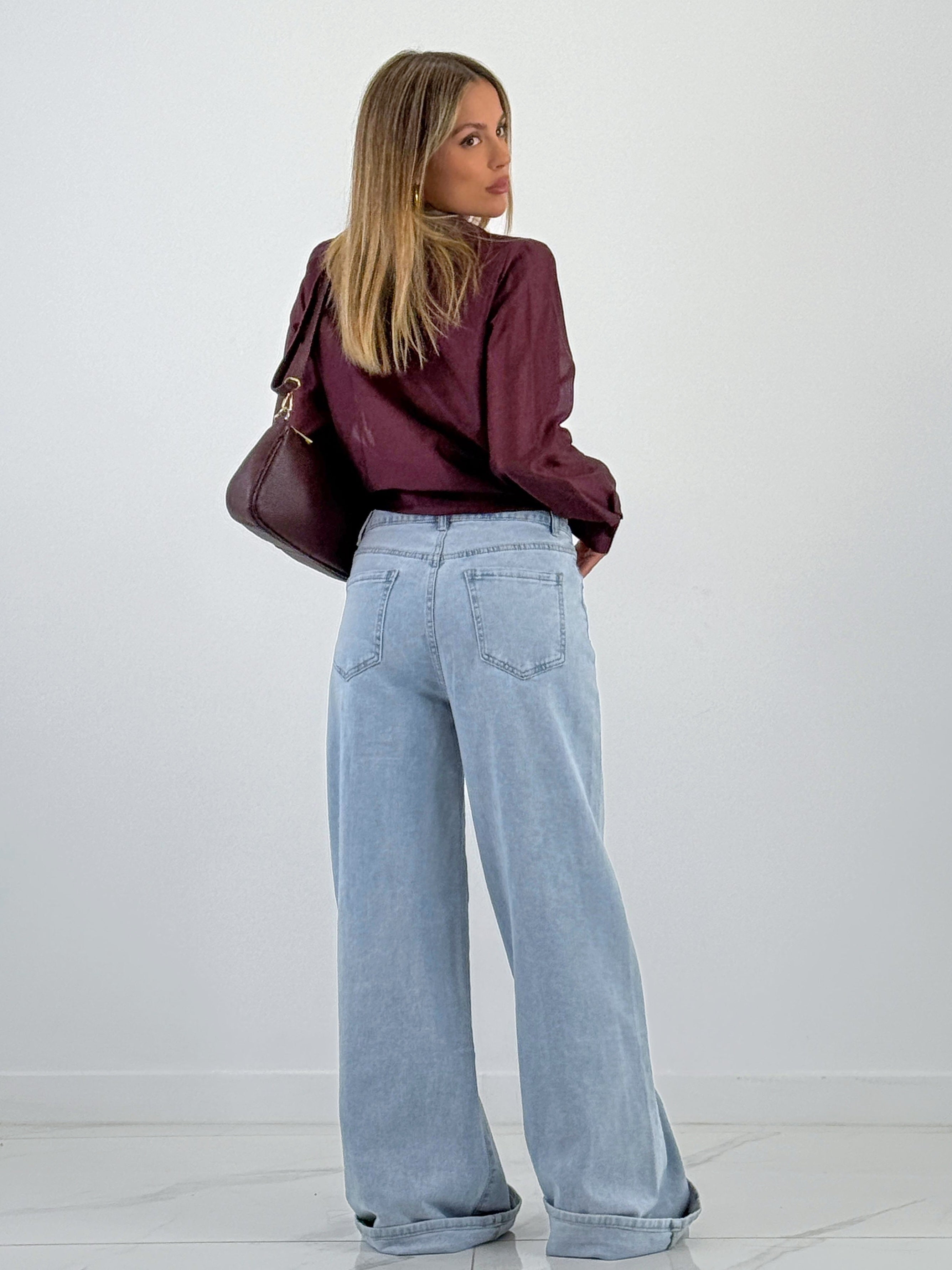 Blusa transparencia nudo