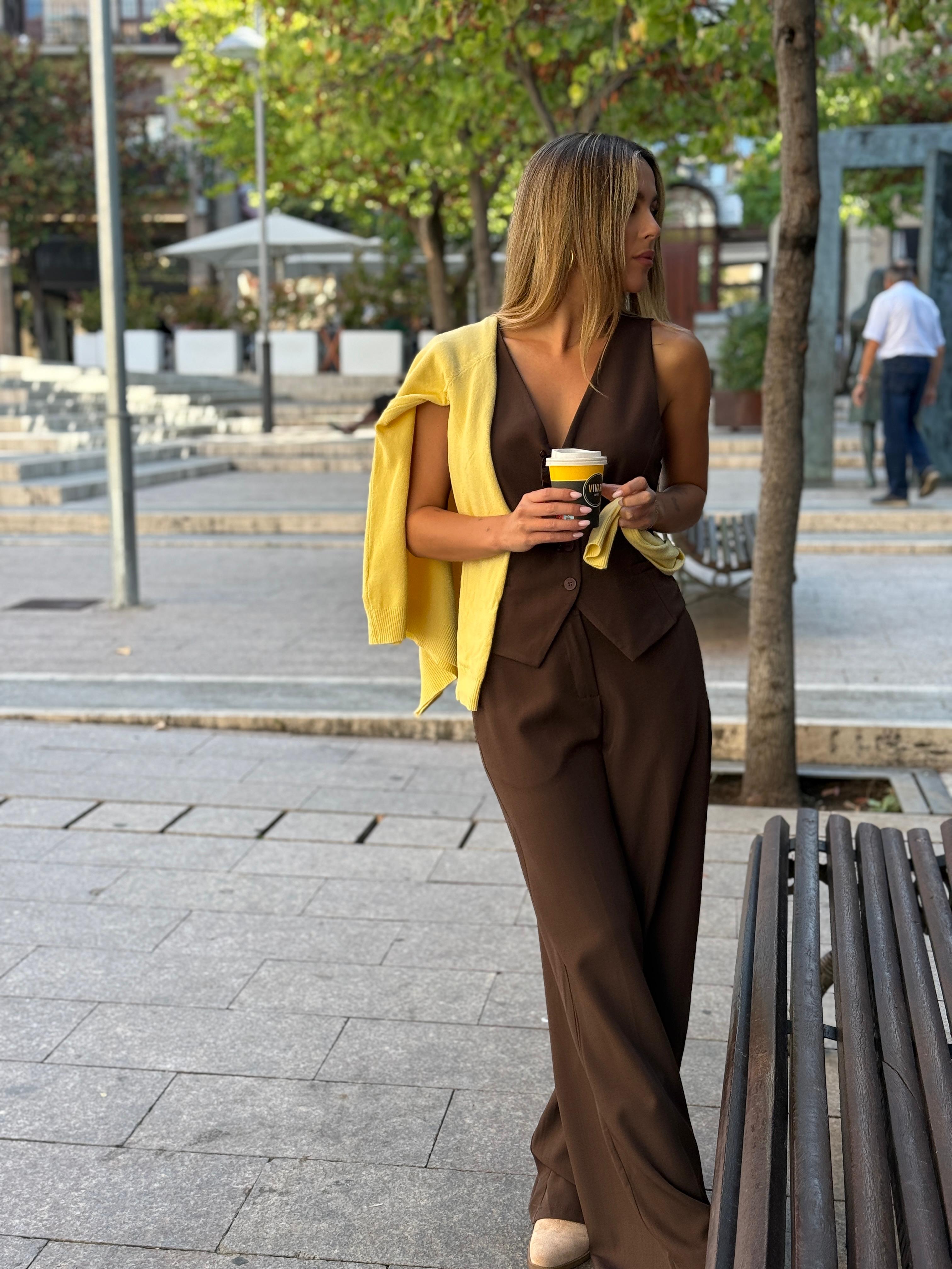 Pantalón recto traje