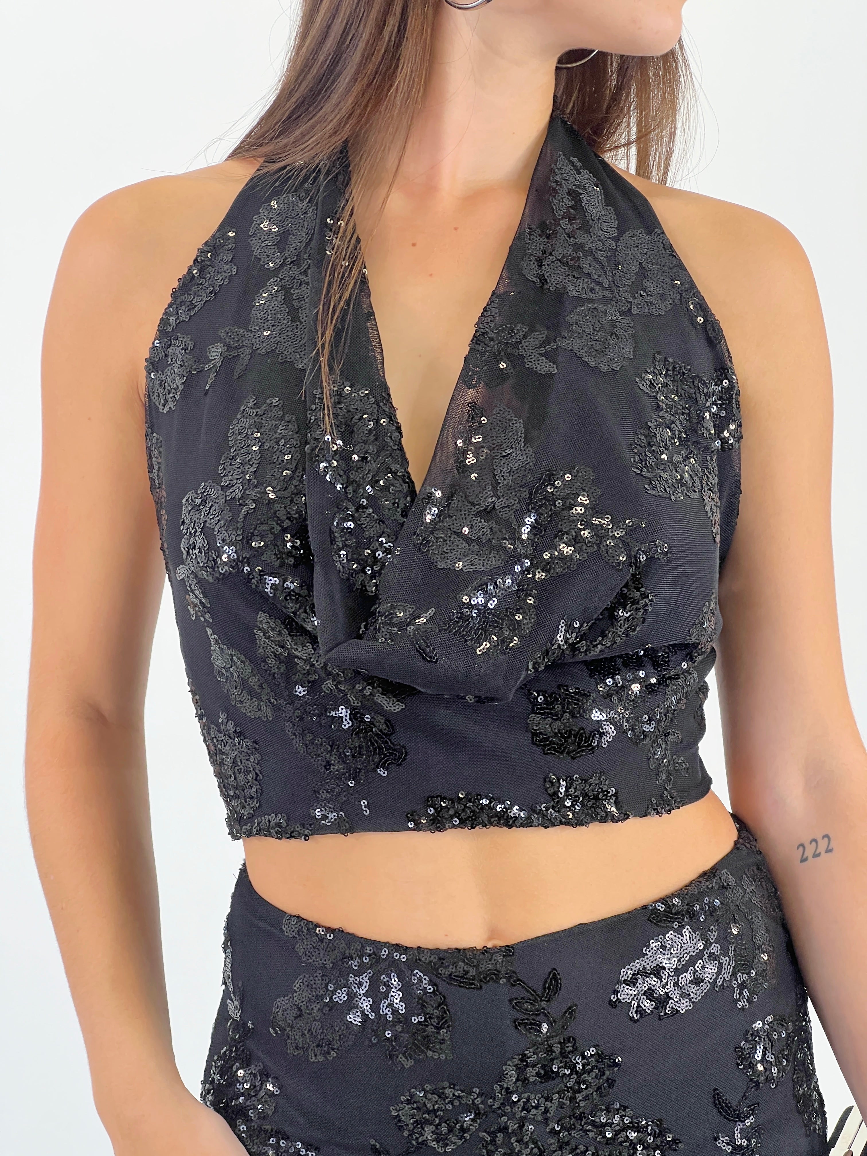 Conjunto bordados lentejuelas