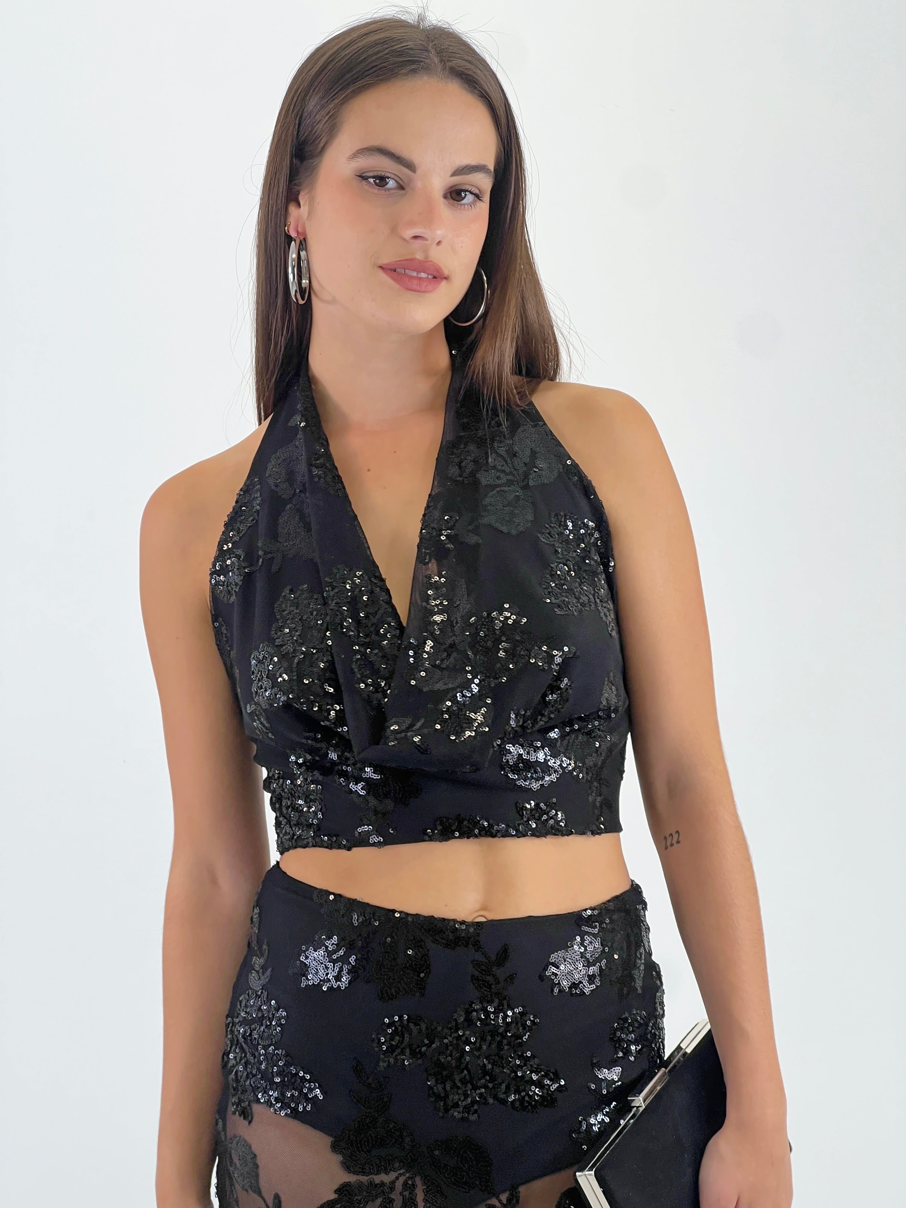 Conjunto bordados lentejuelas