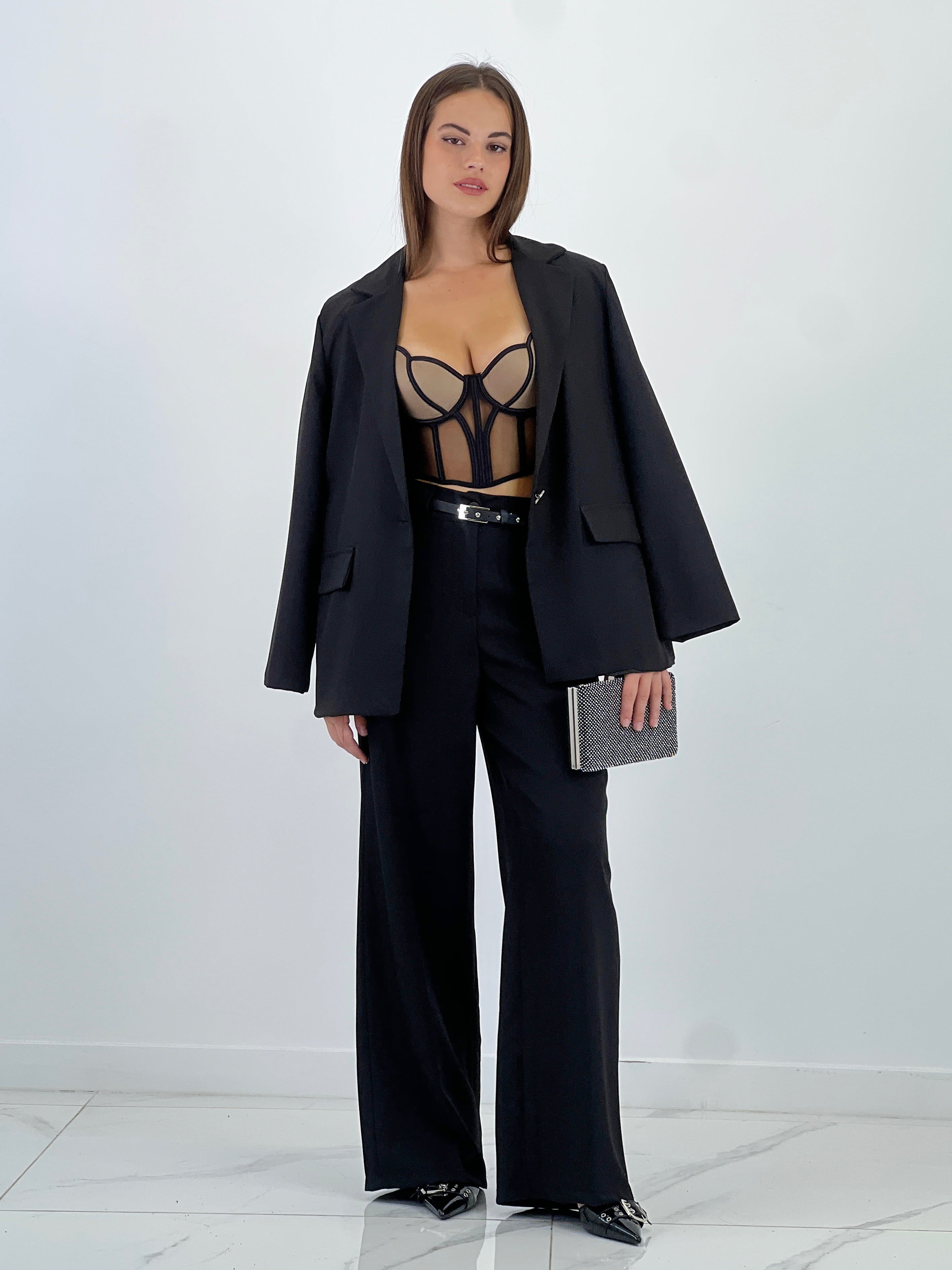 Blazer botón Angela