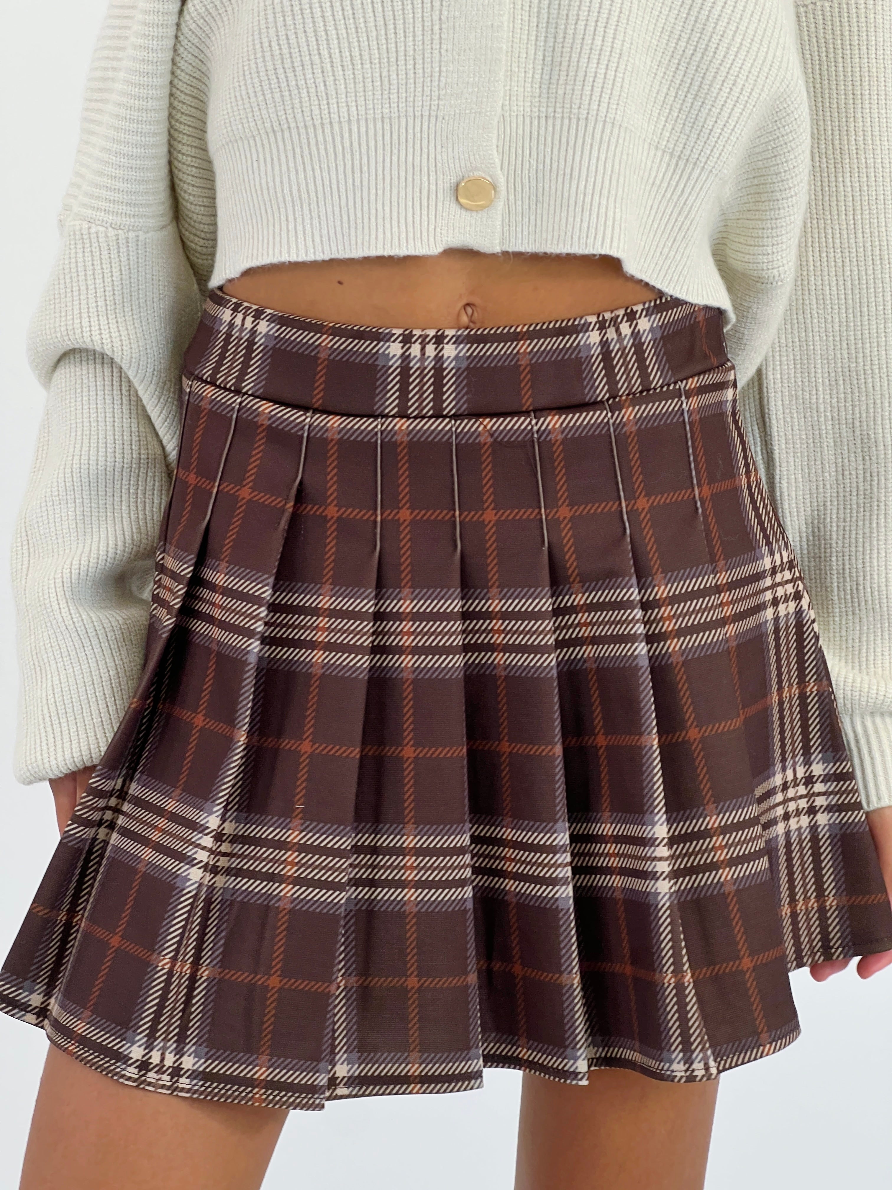 Falda cuadros tablas