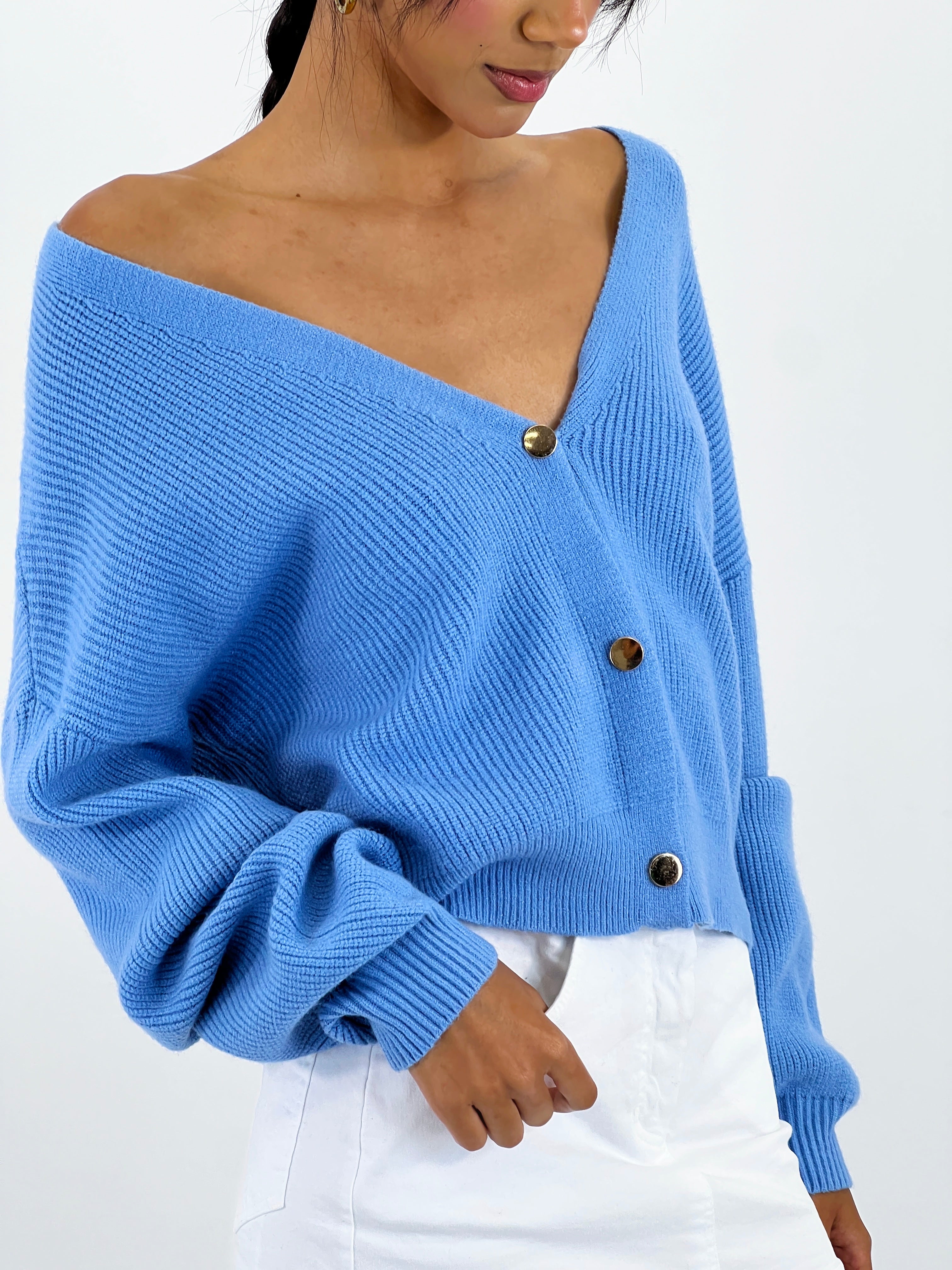 Chaqueta cropped punto