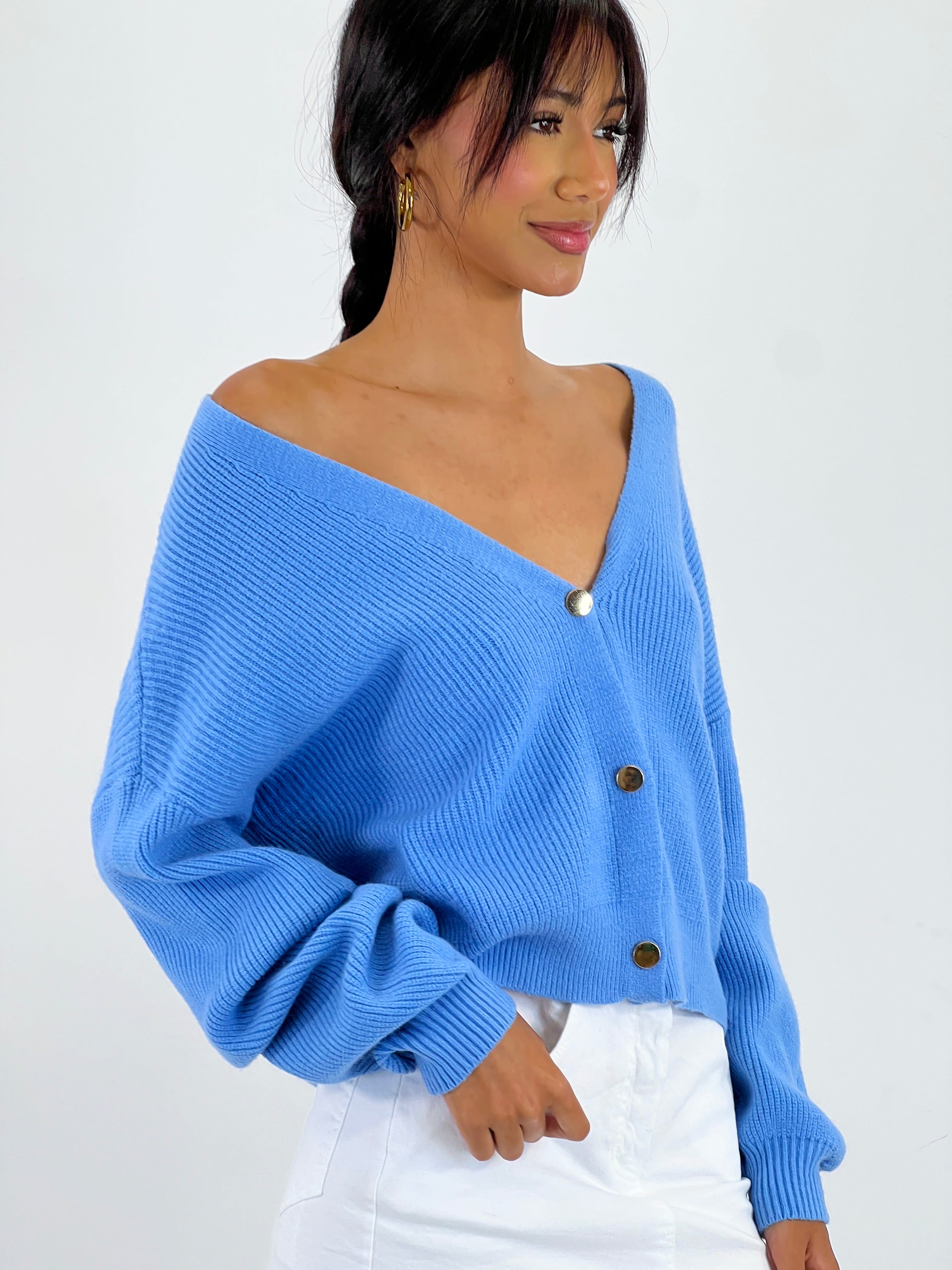 Chaqueta cropped punto