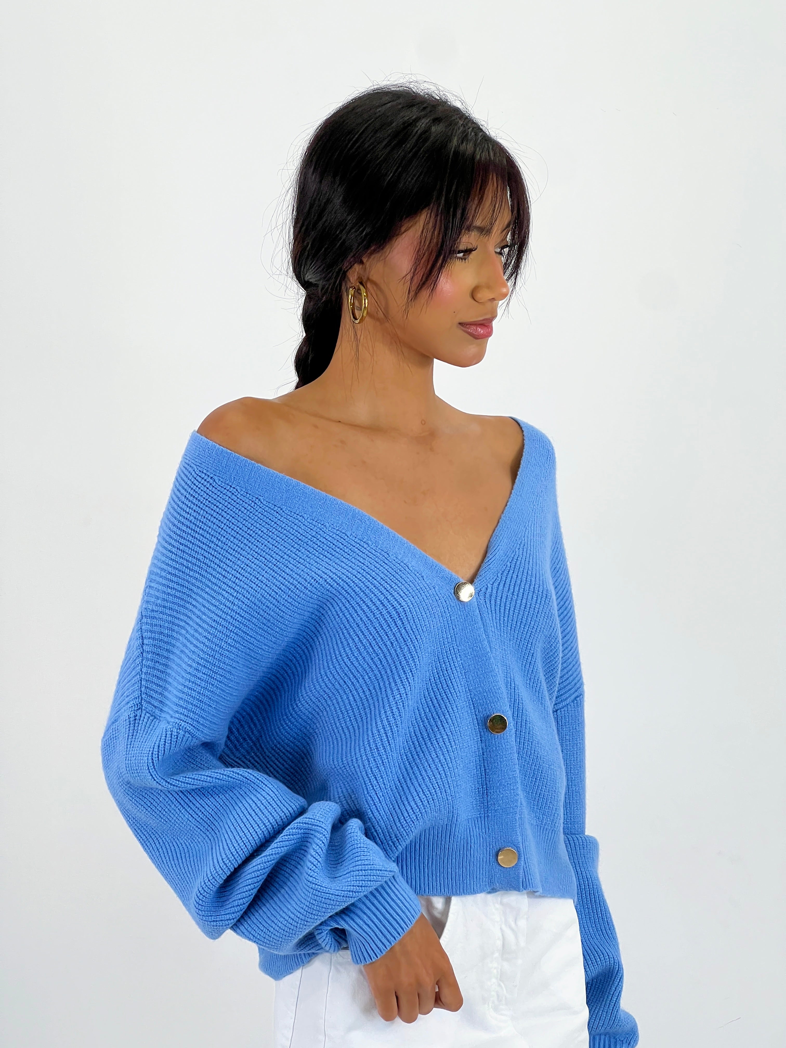 Chaqueta cropped punto