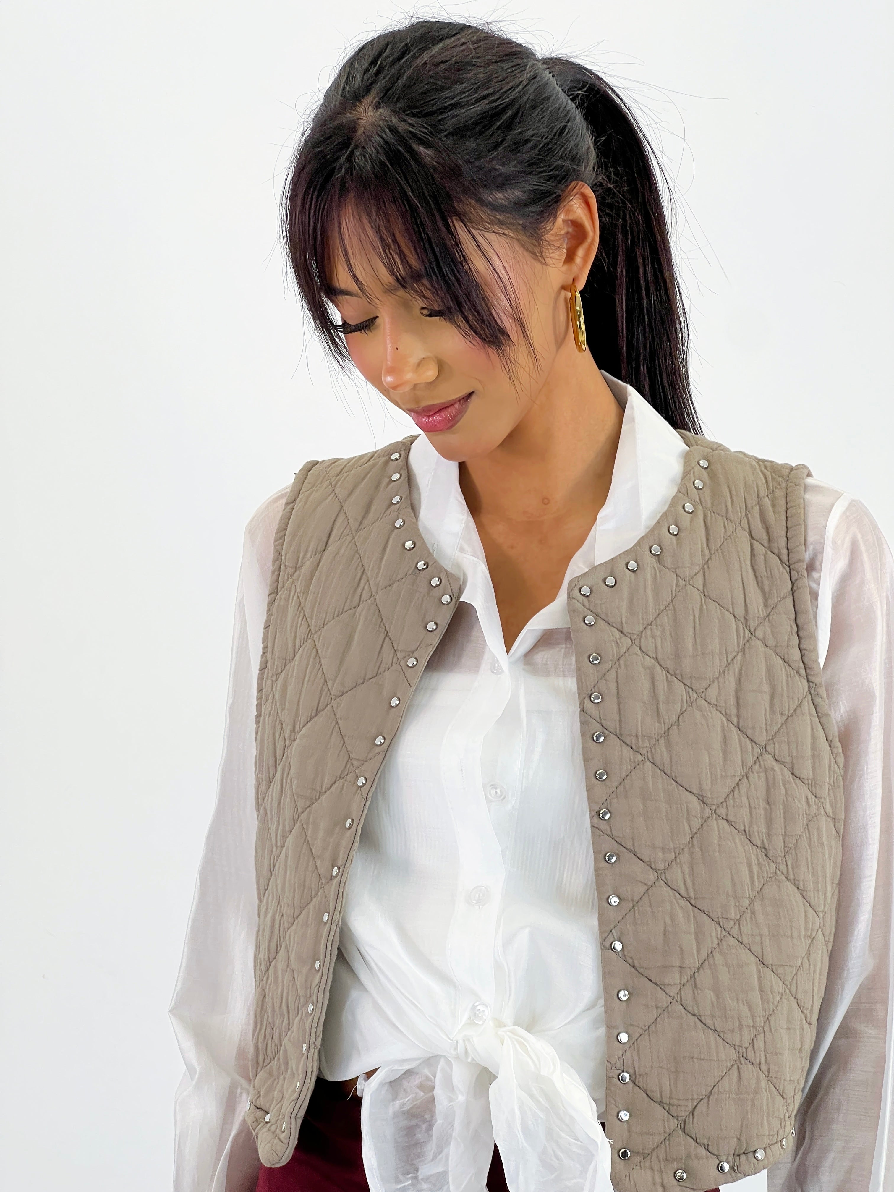 Chaleco padding tachas