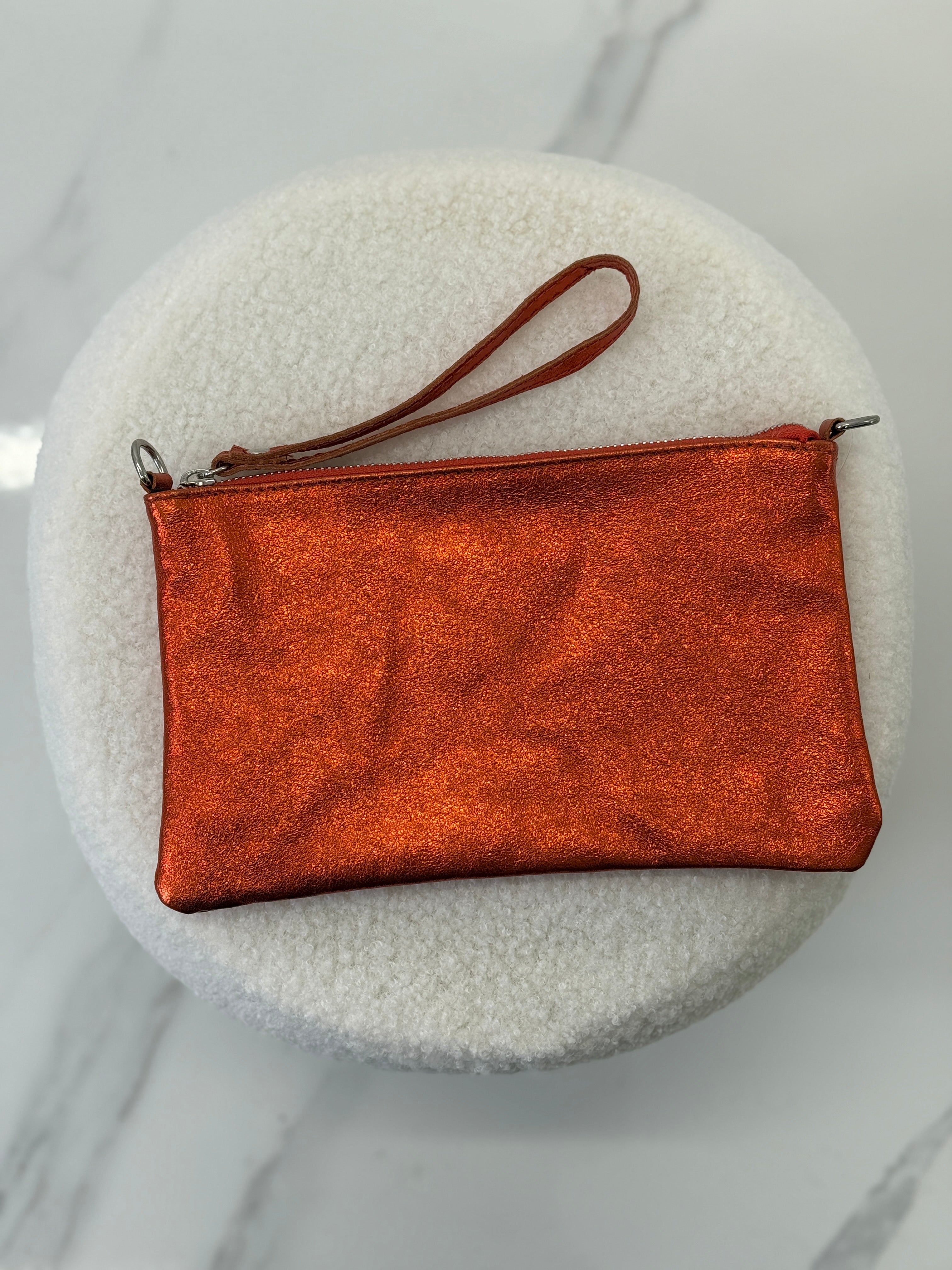 Bolso piel metalizado