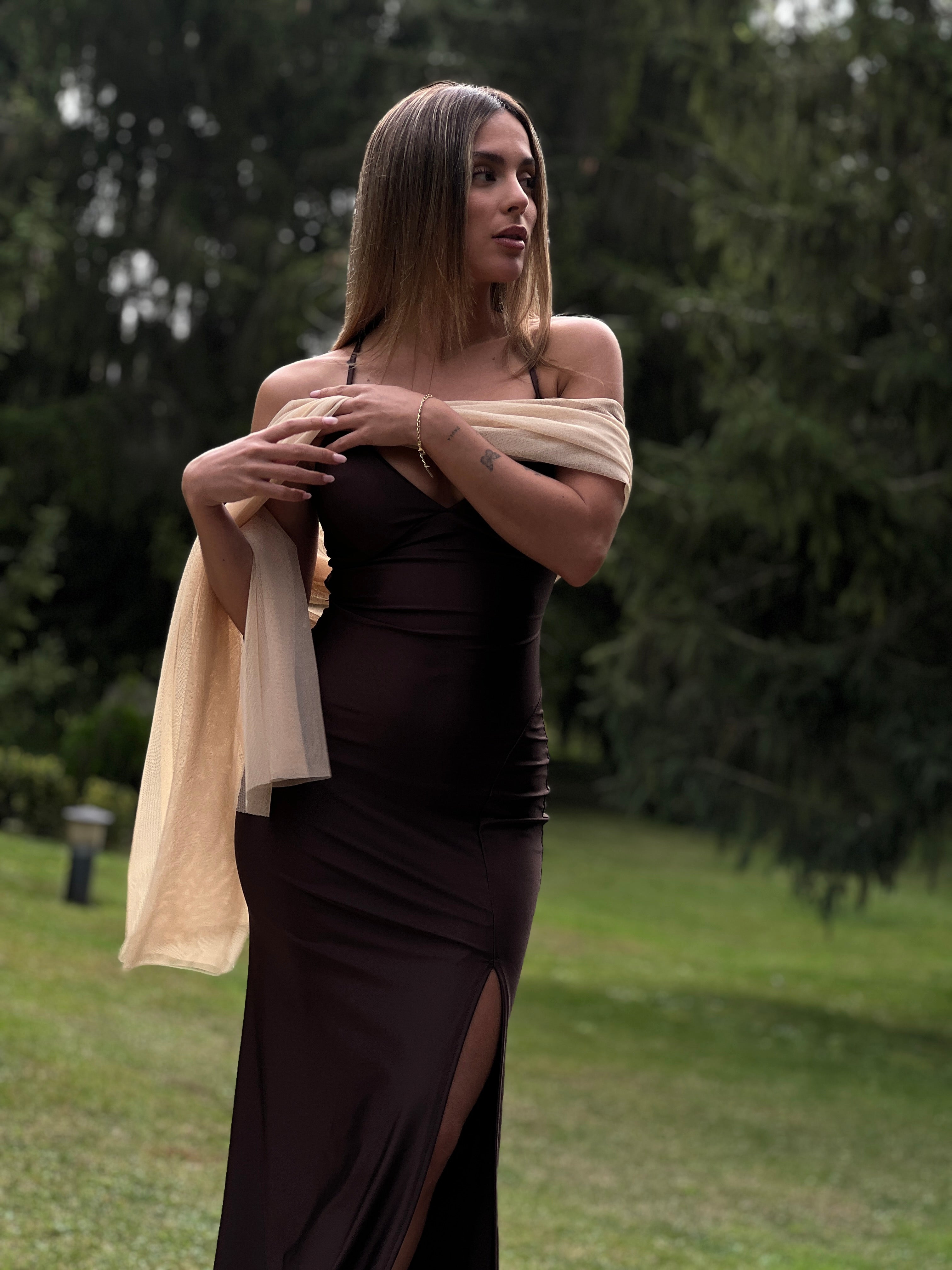 Vestido espalda cruzada Lara