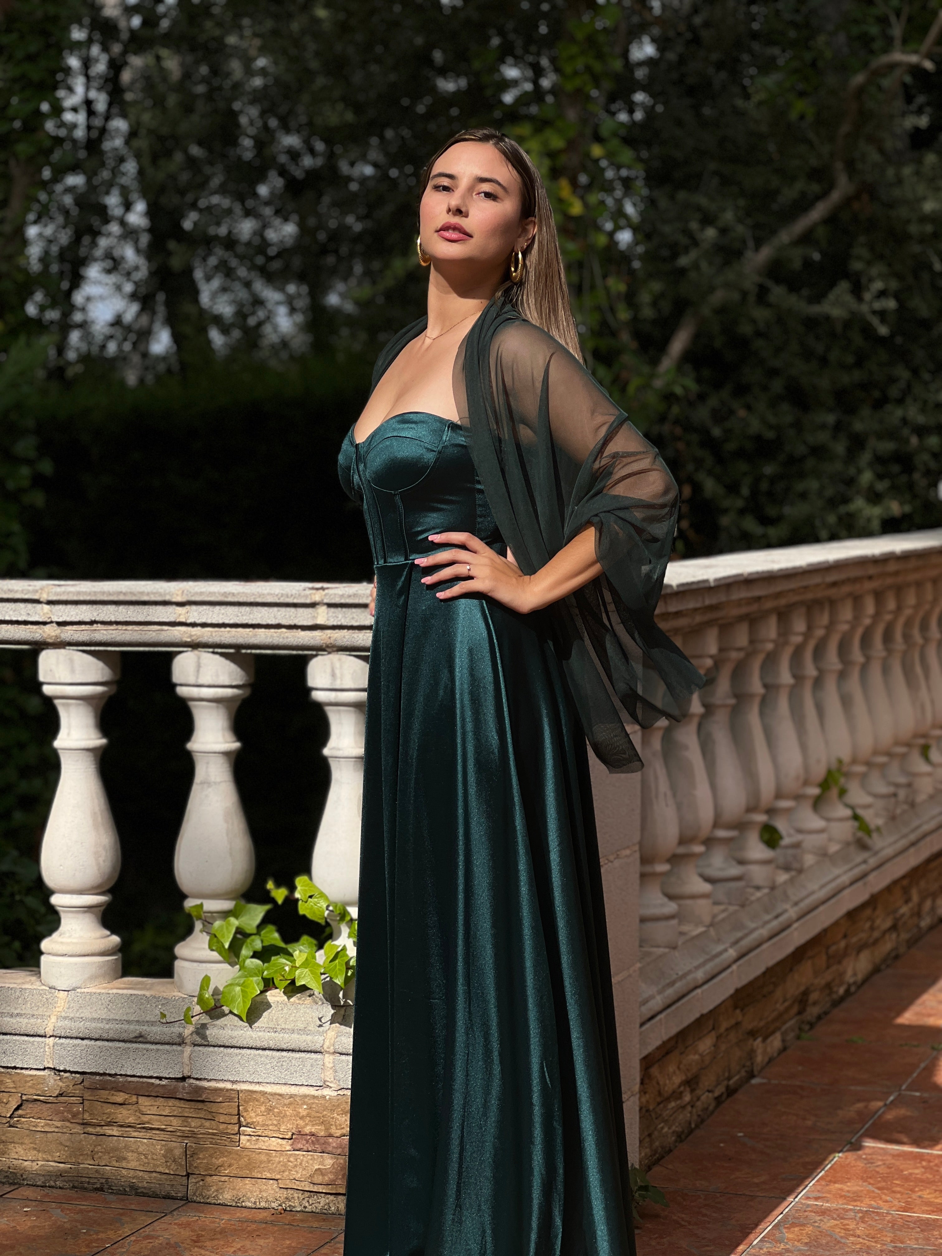 Vestido satinado Nelia