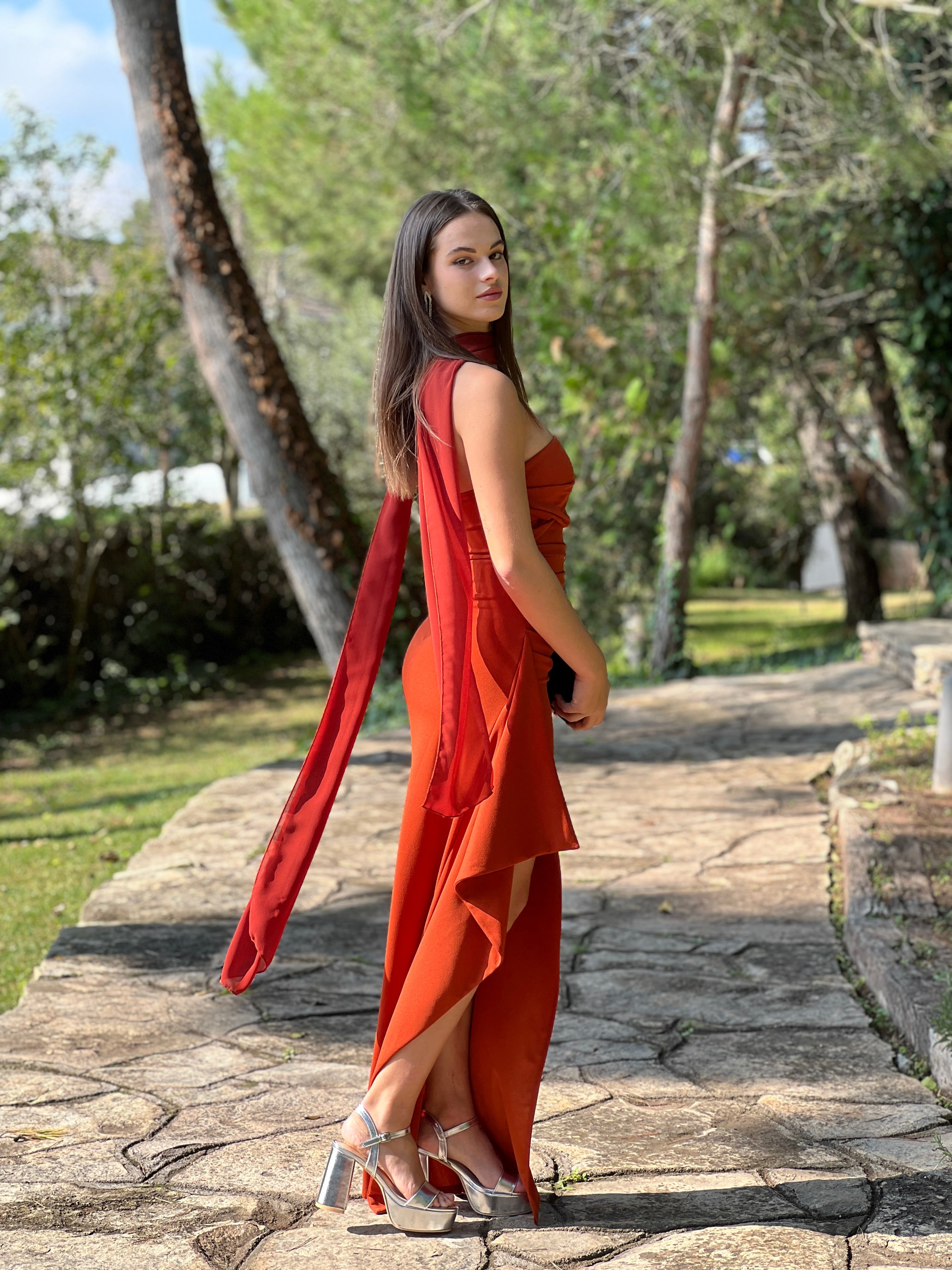 Vestido palabra de honor Venus