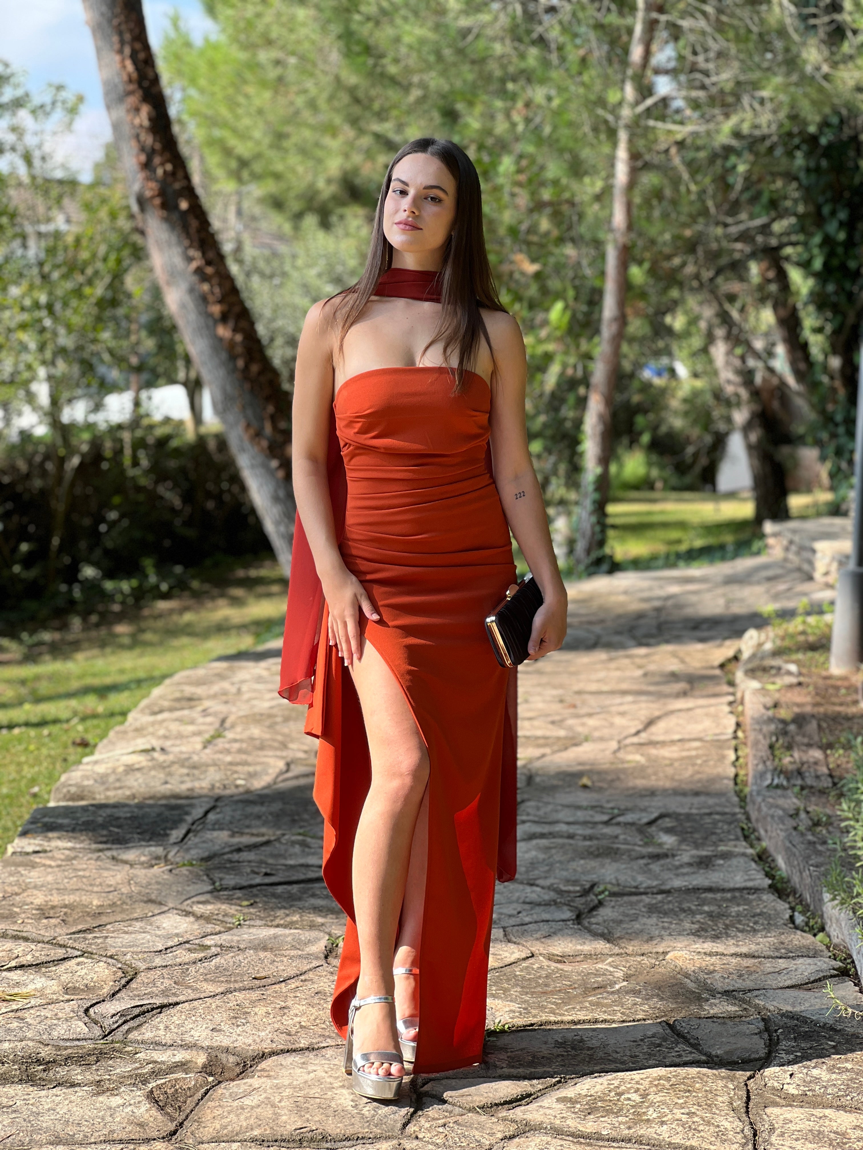 Vestido palabra de honor Venus