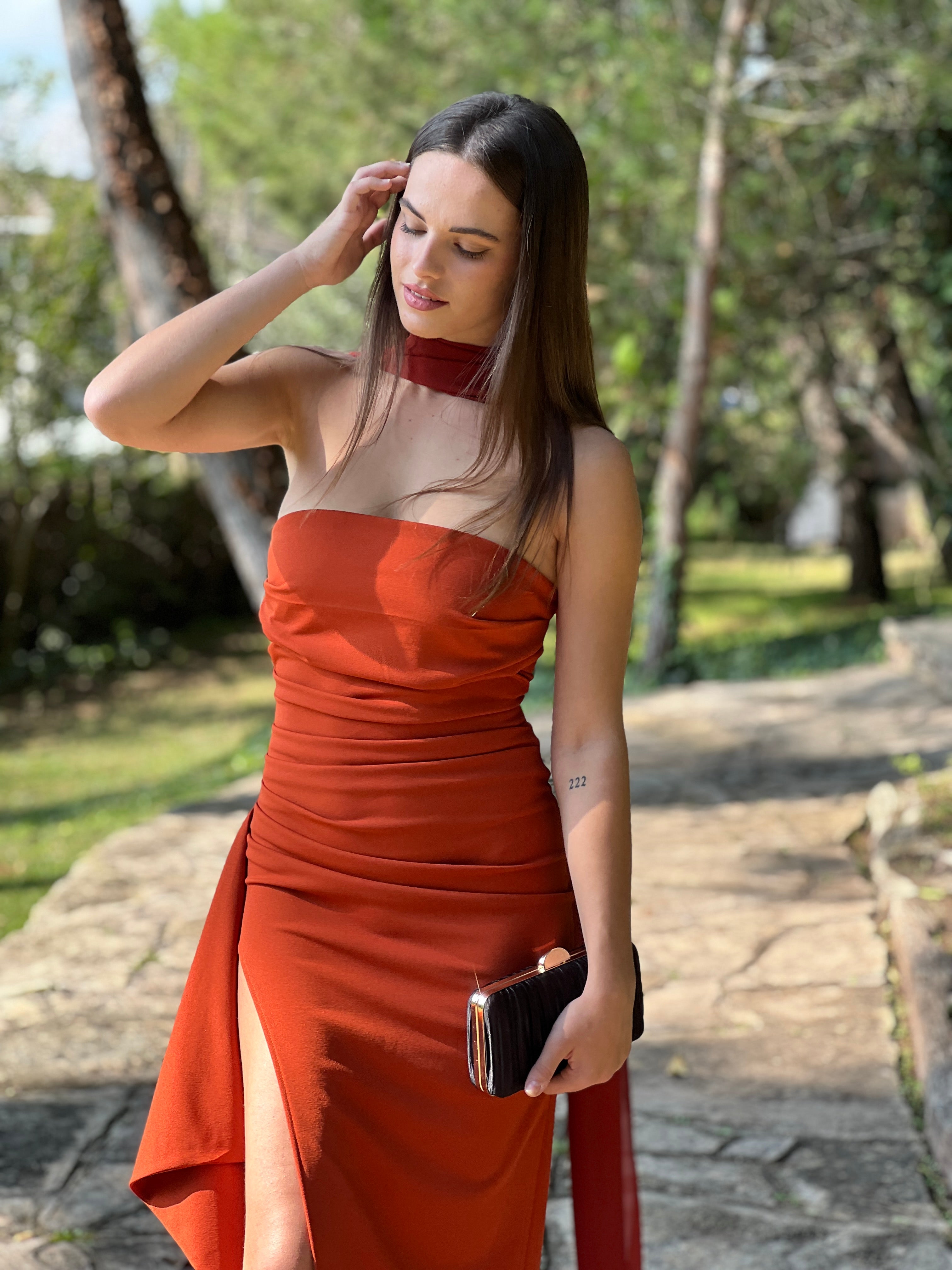 Vestido palabra de honor Venus