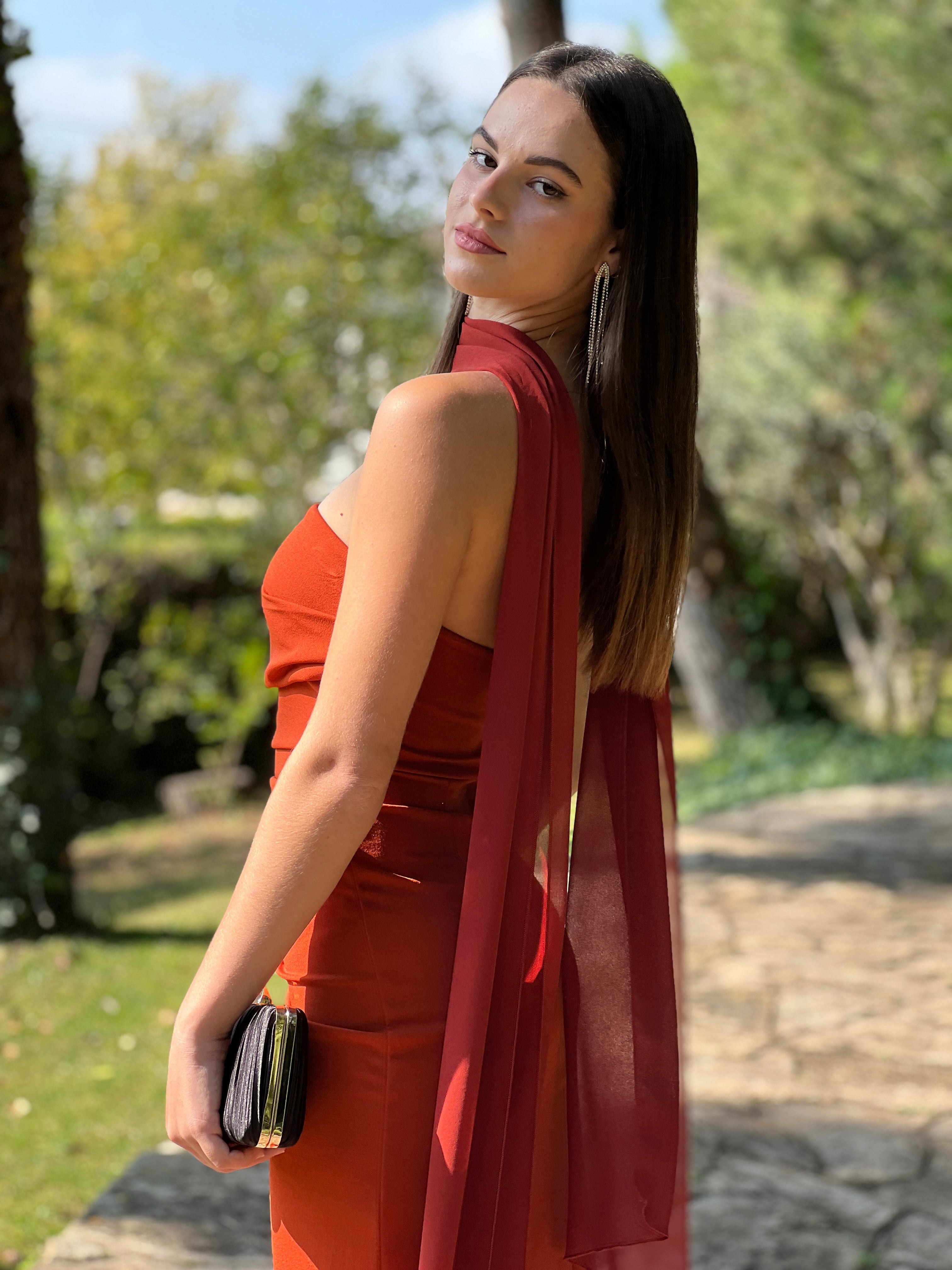 Vestido palabra de honor Venus