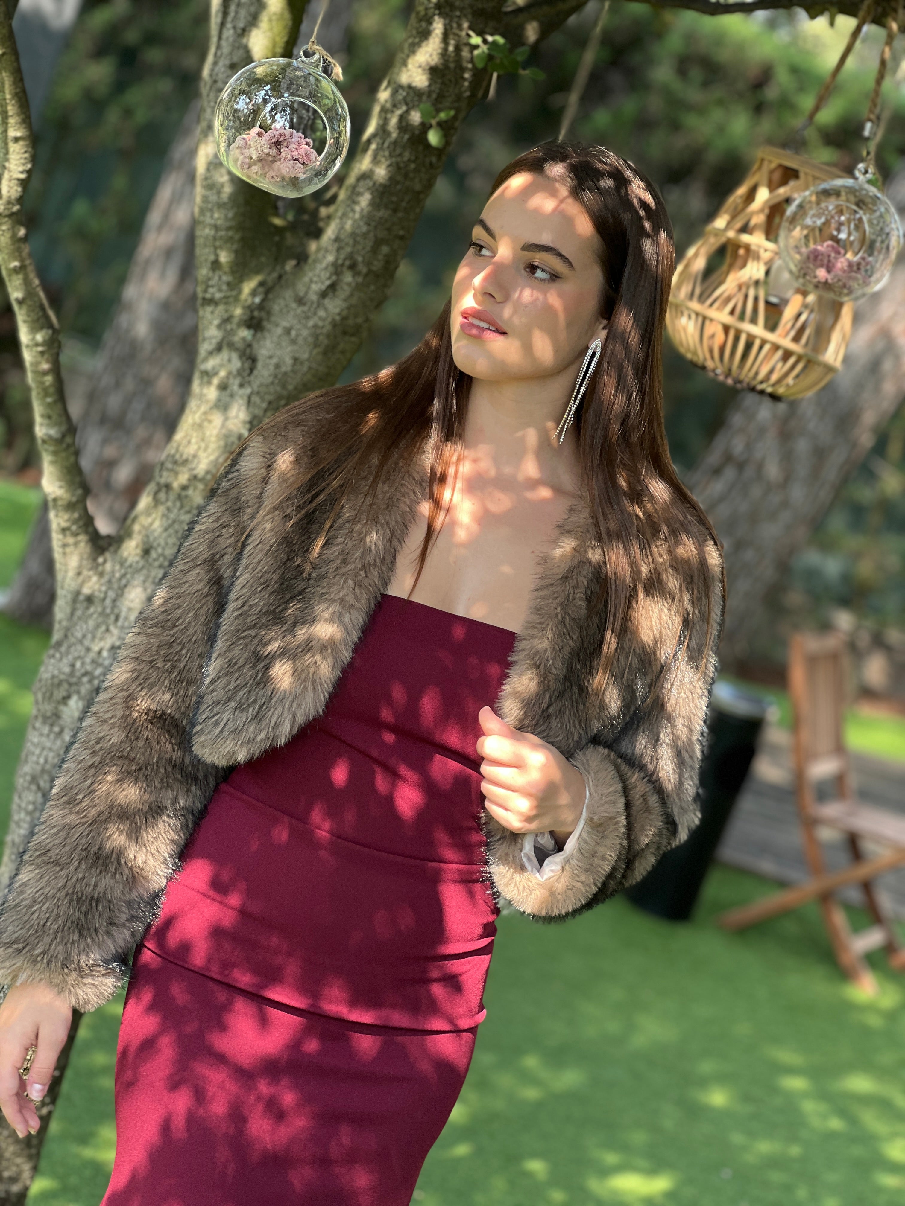 Chaqueta bolero pelo