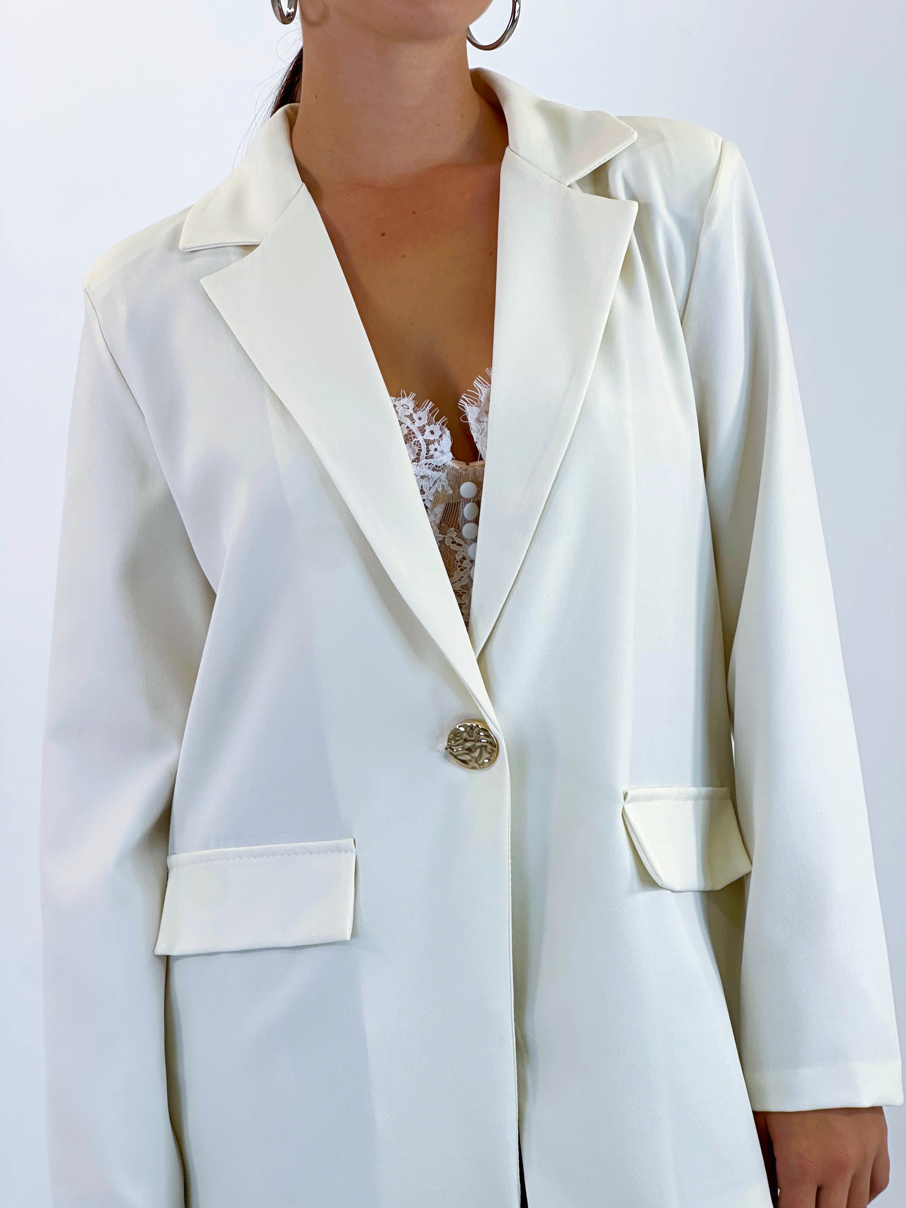Blazer botón Angela