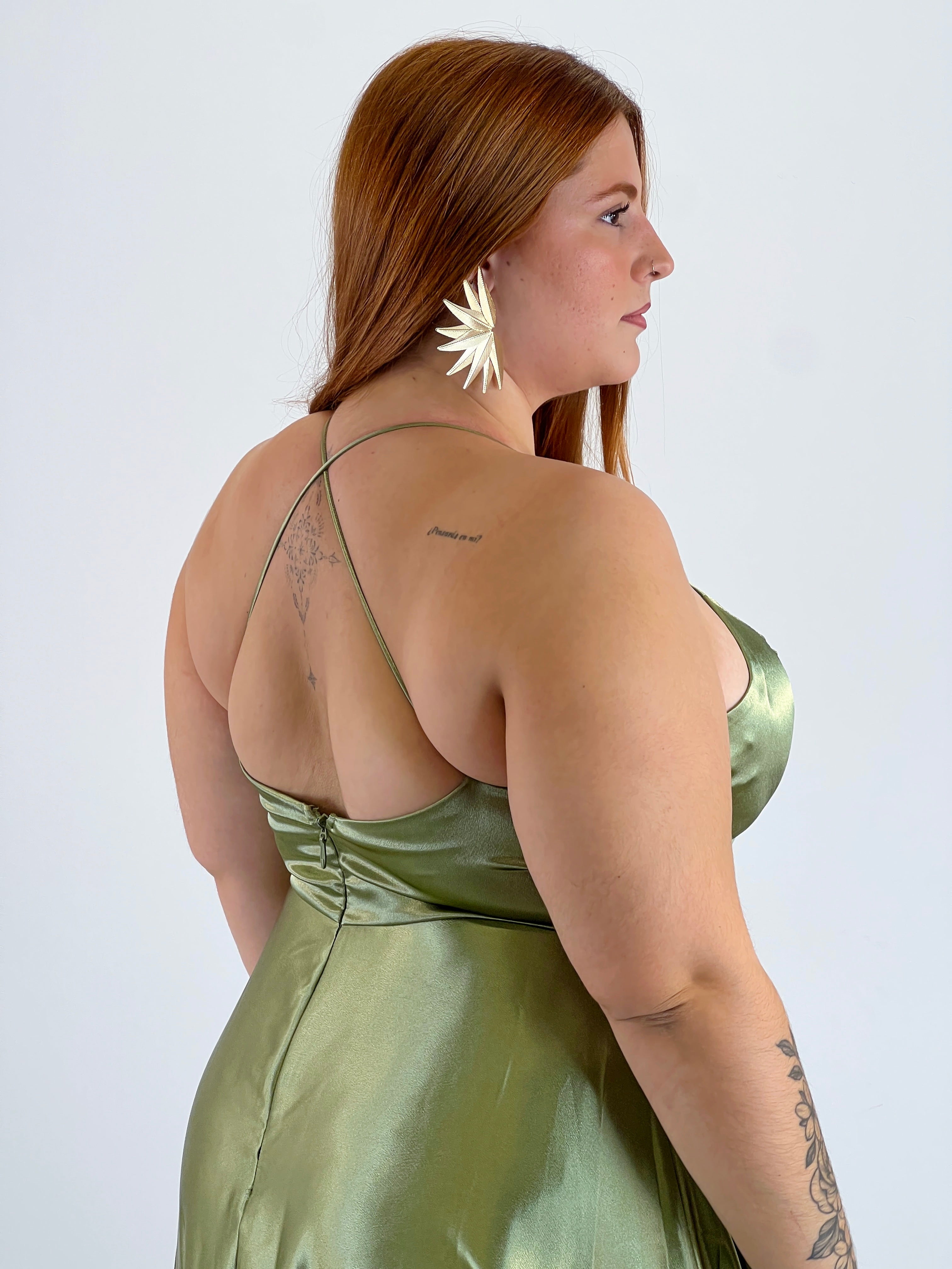 Vestido raso ceremonia Emma