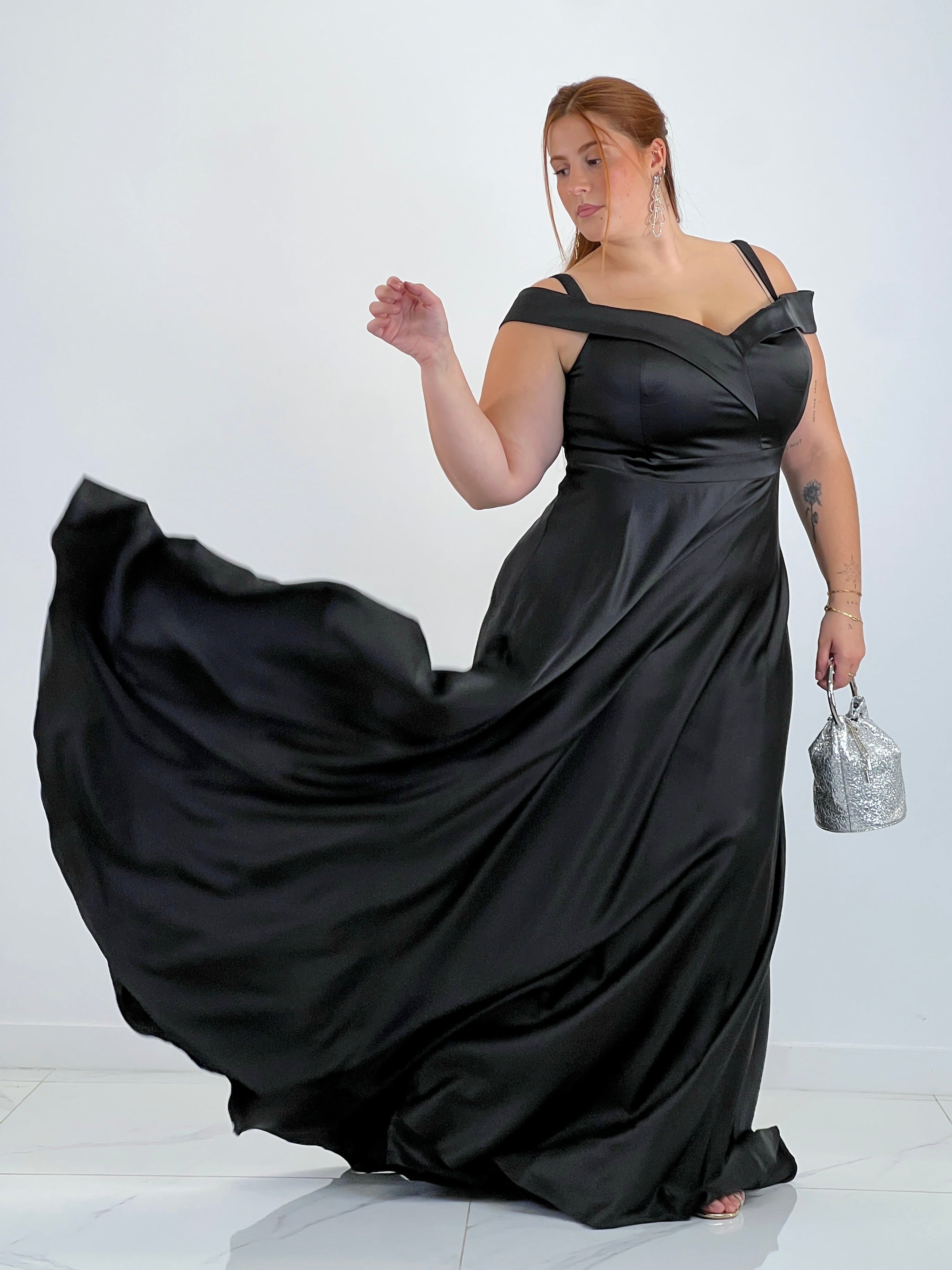 Vestido satinado Lua