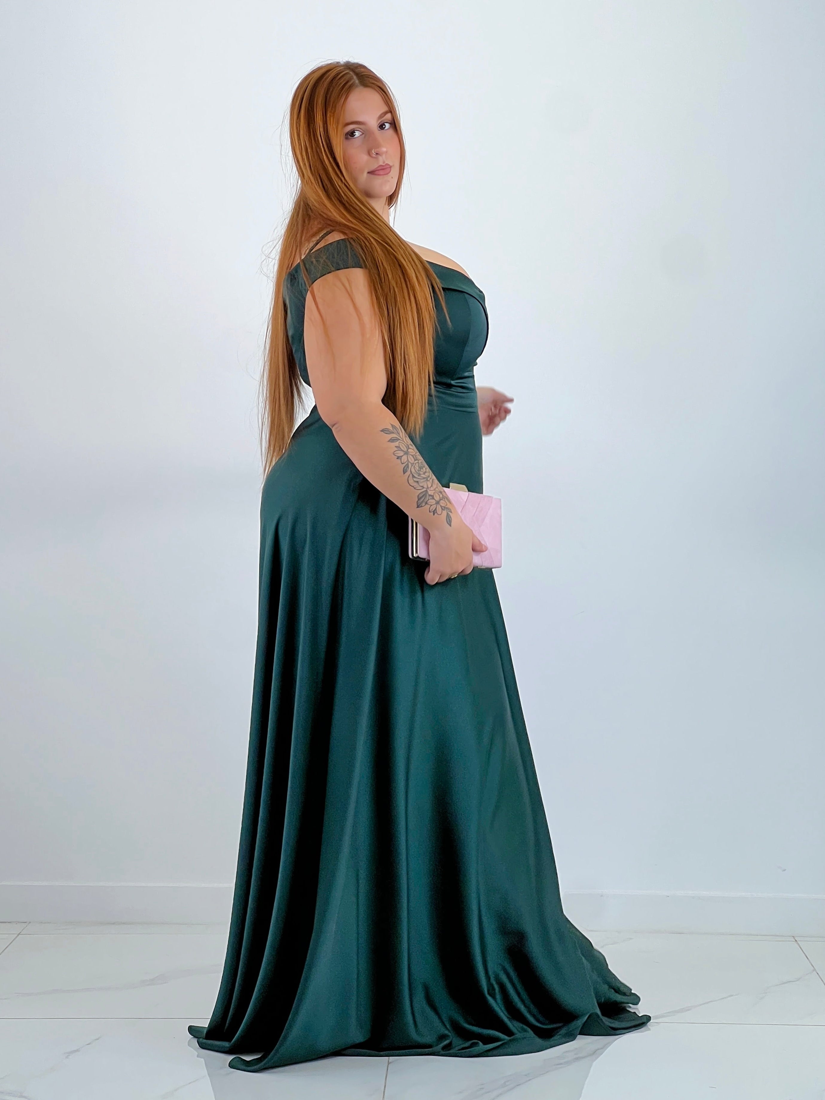 Vestido satinado Lua
