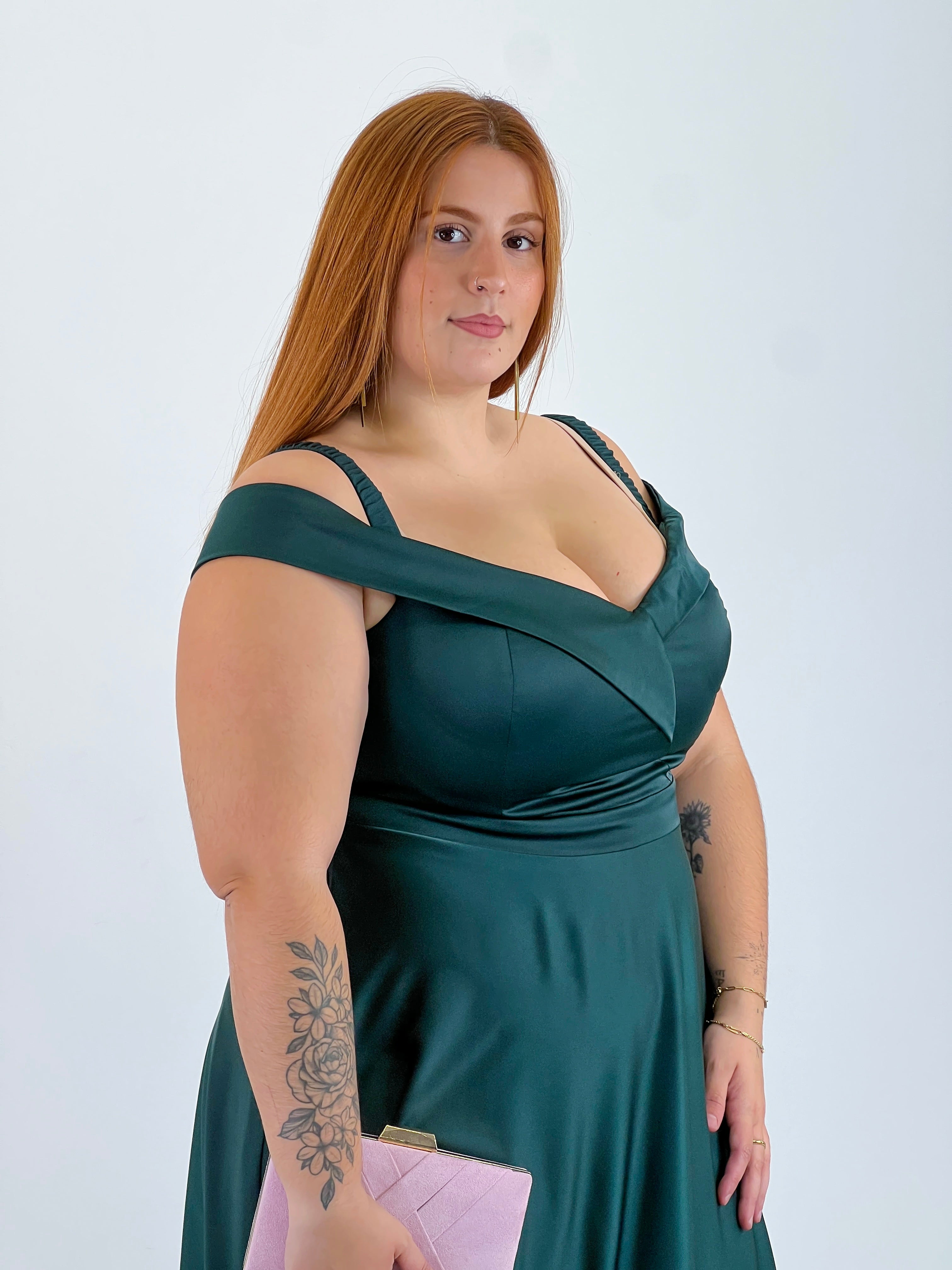 Vestido satinado Lua