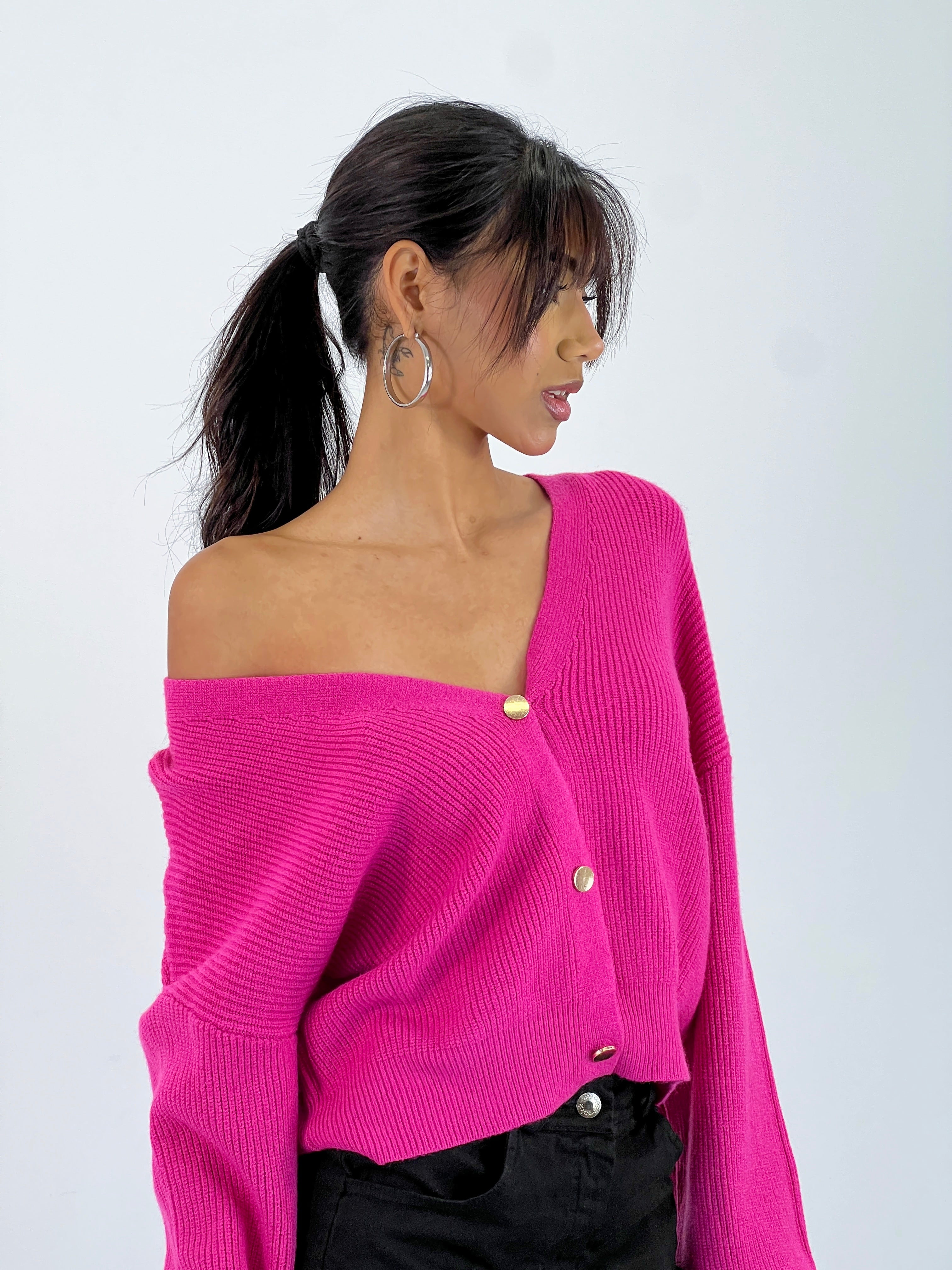 Giacca corta in maglia