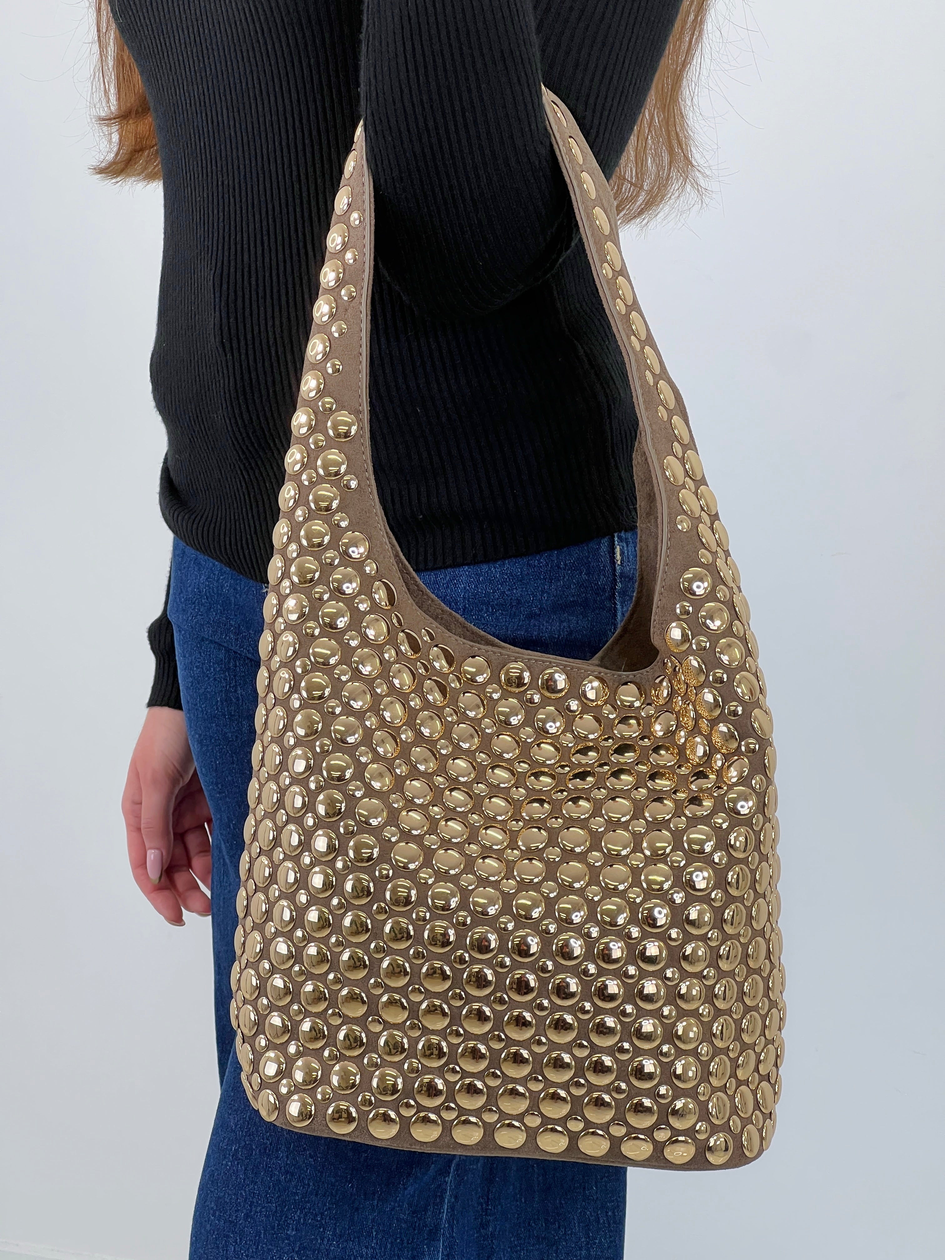 Bolso shopper tachas