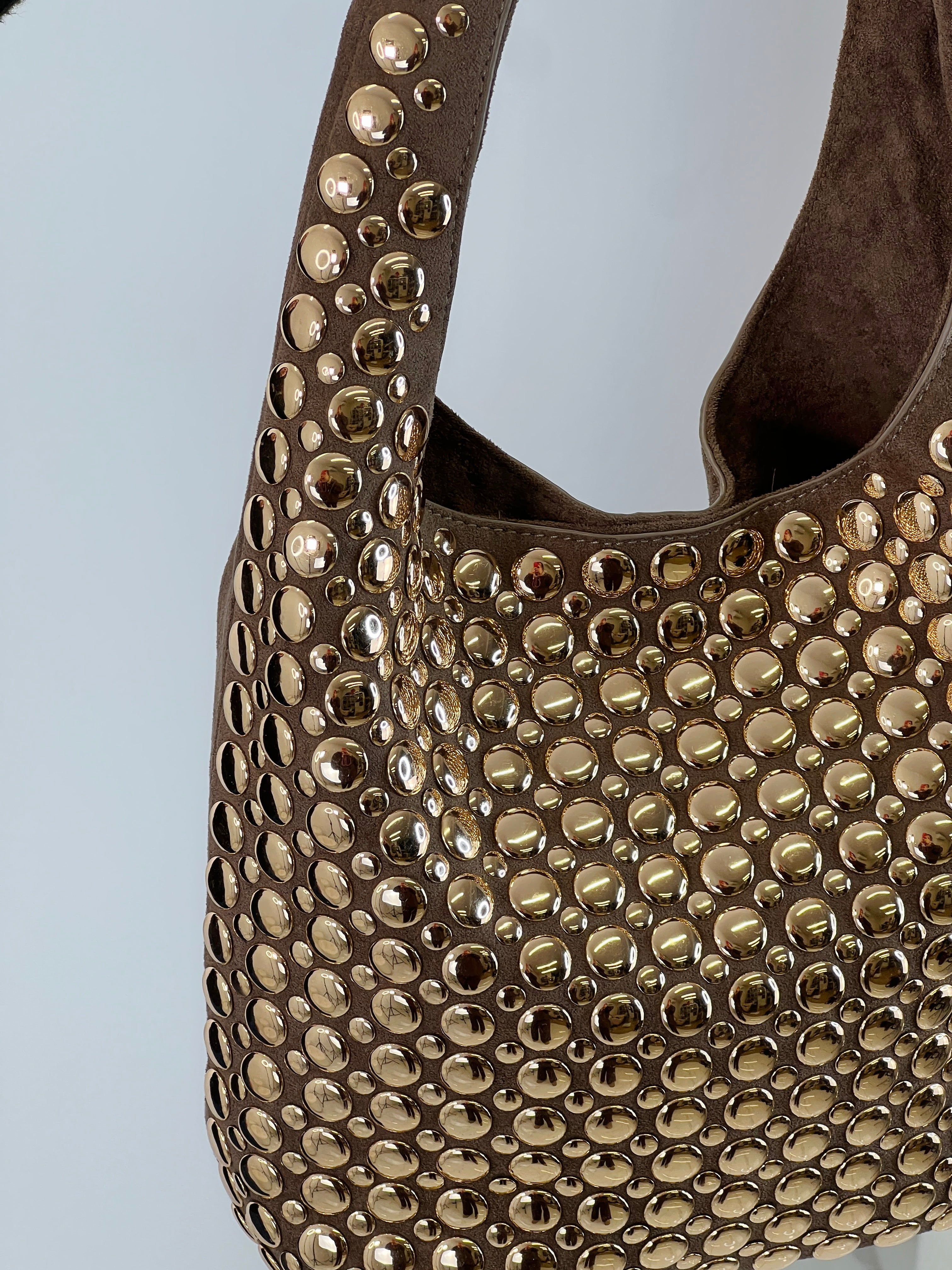 Bolso shopper tachas