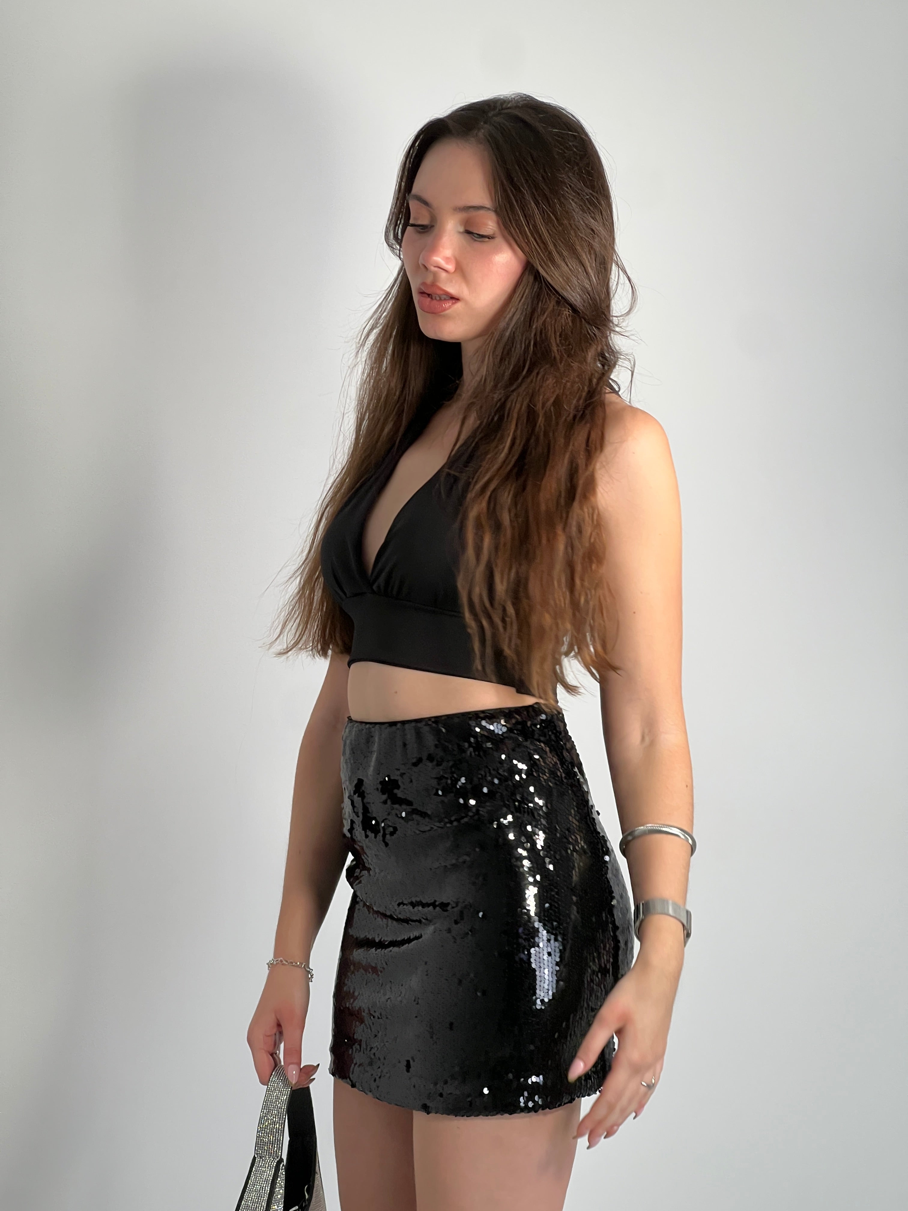 Falda mini lentejuelas