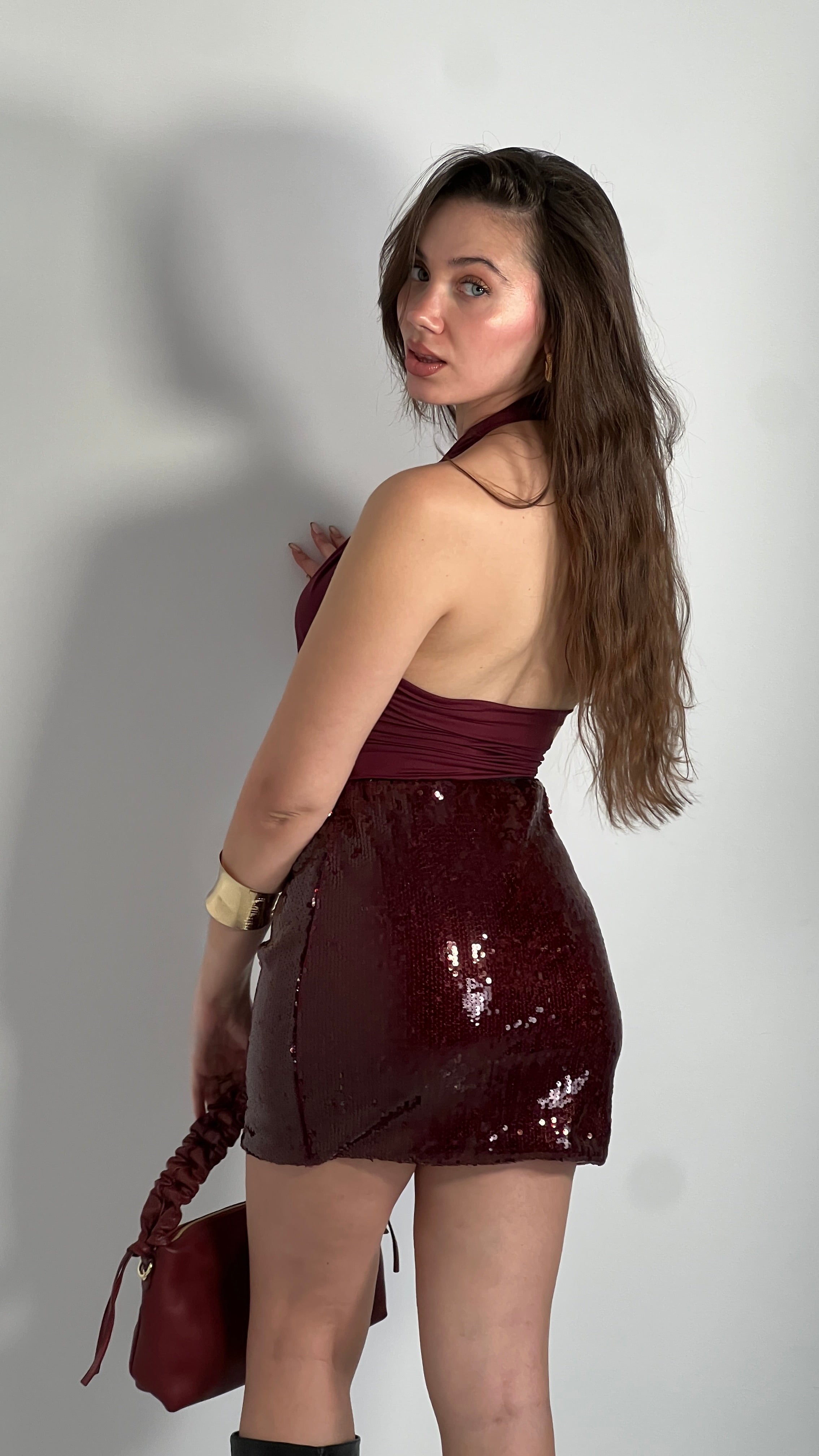 Falda mini lentejuelas