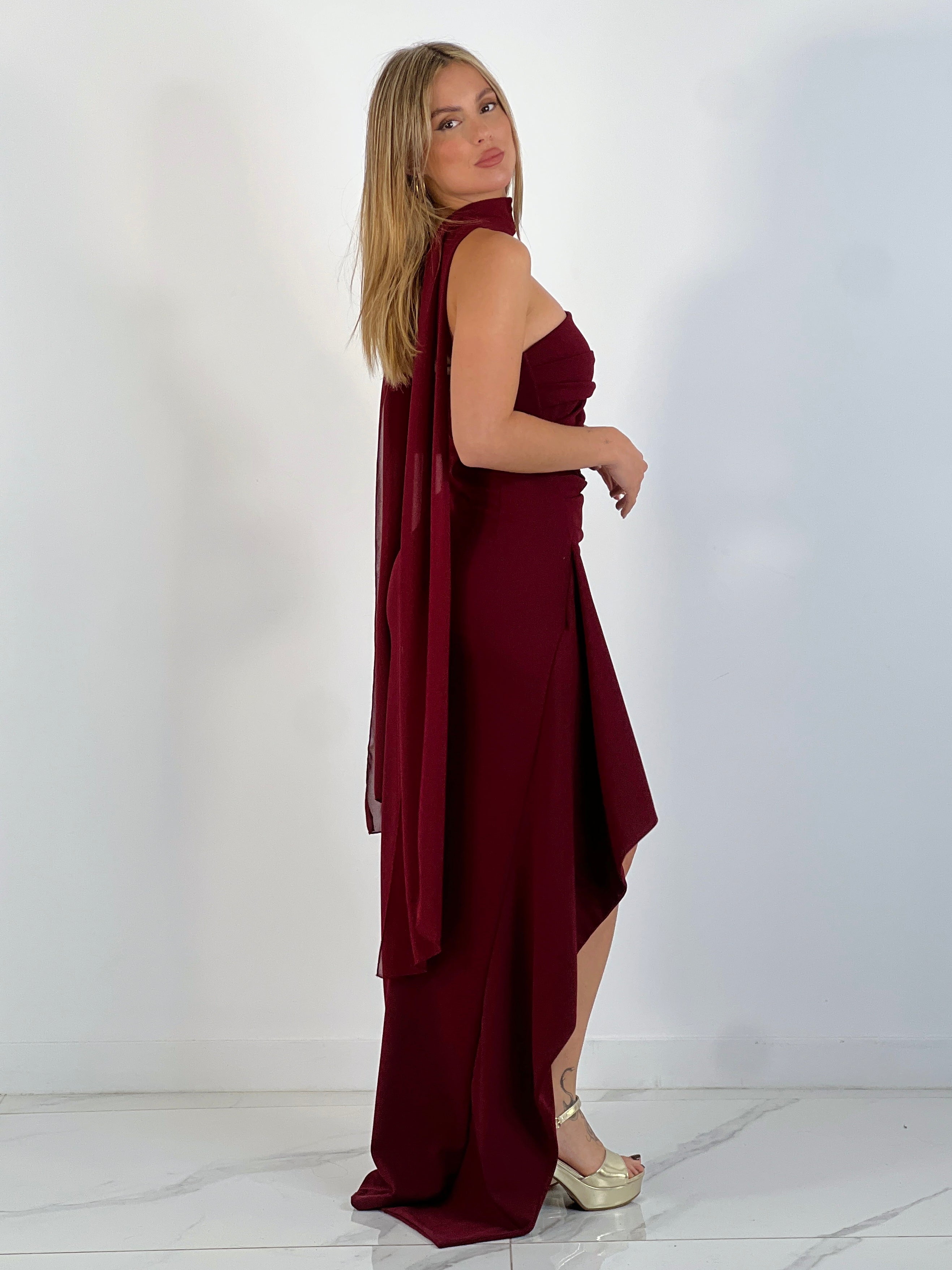 Vestido palabra de honor Venus