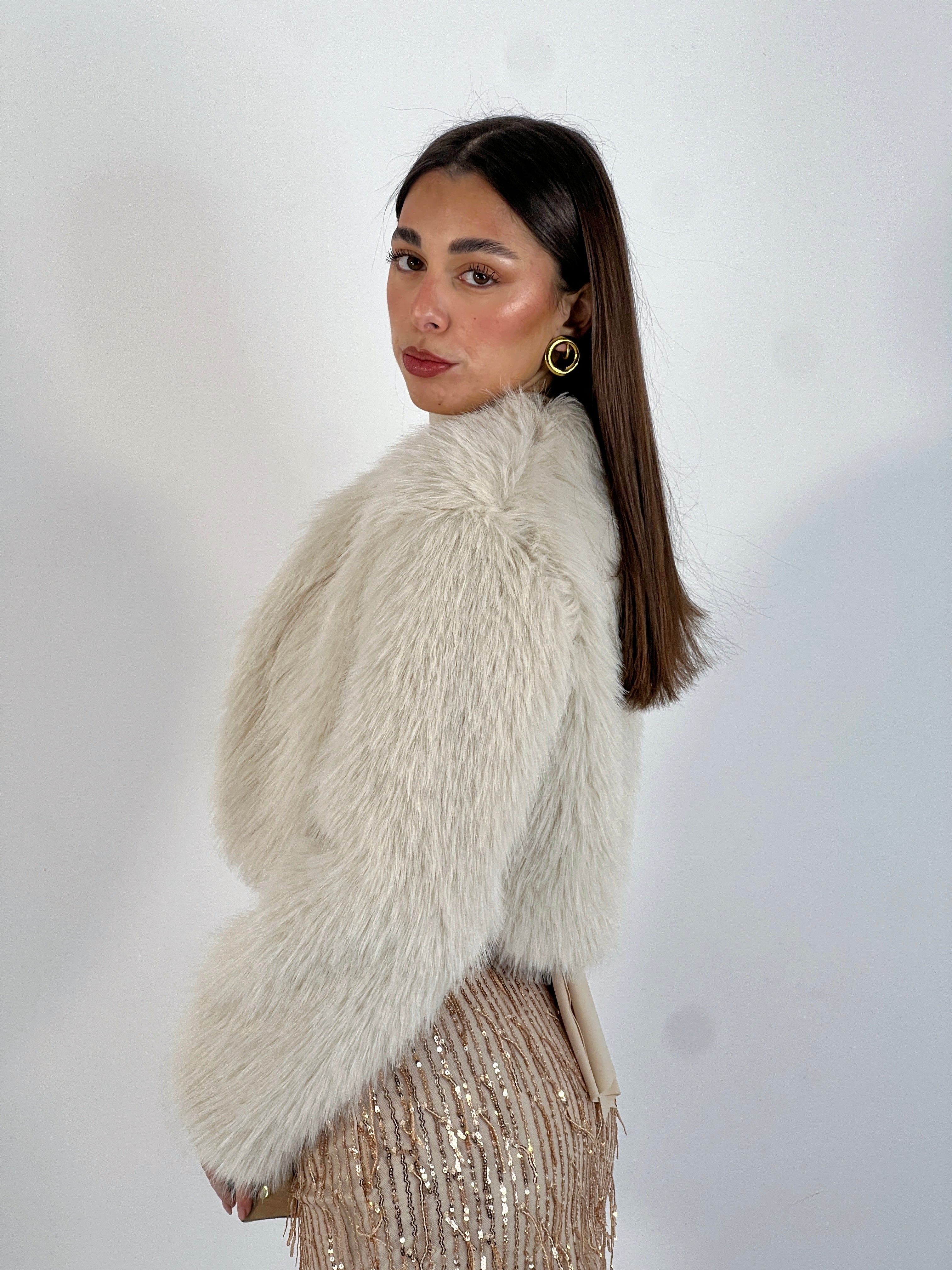 Chaqueta bolero pelo