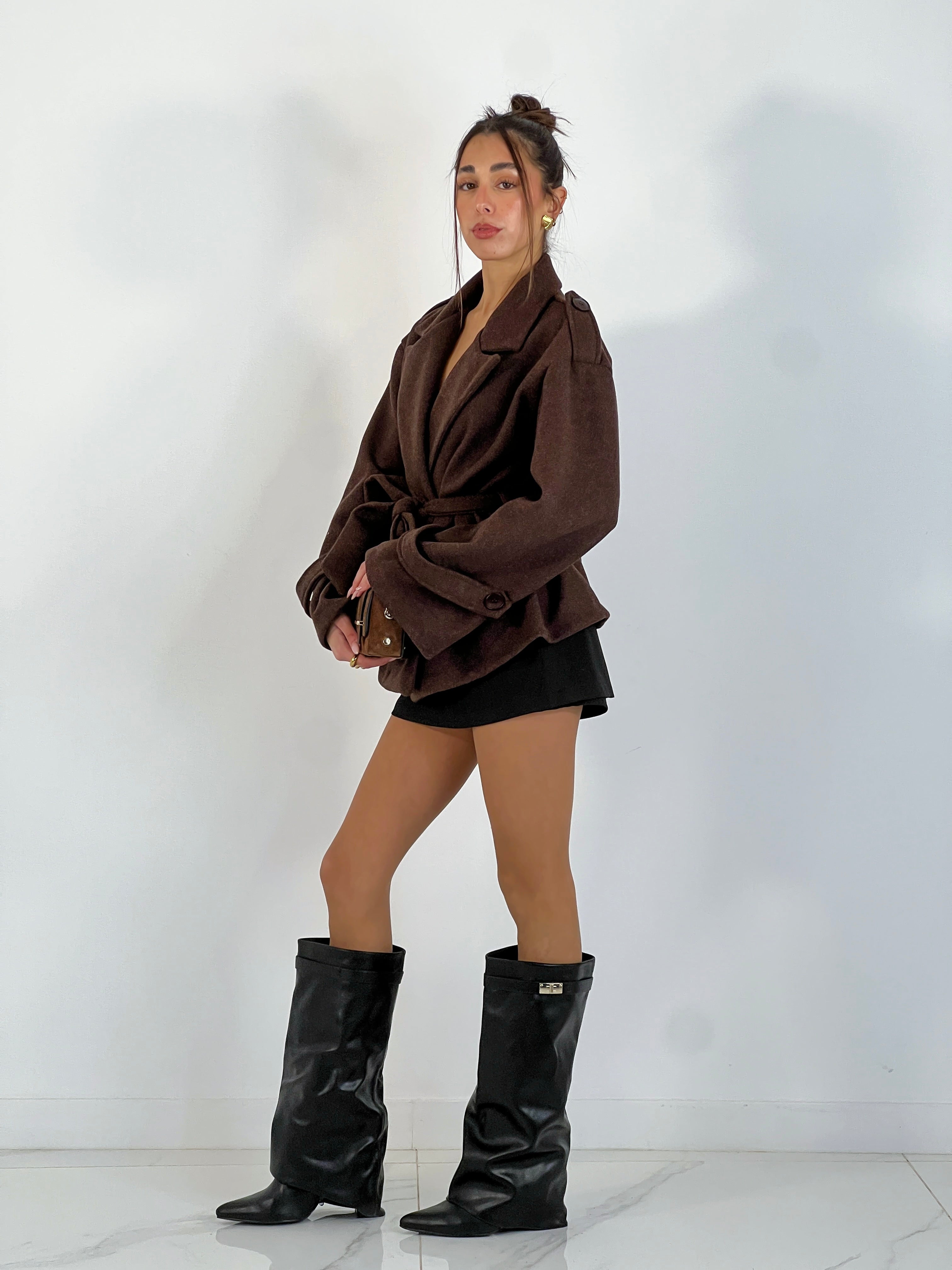 Heeled gaiter boots