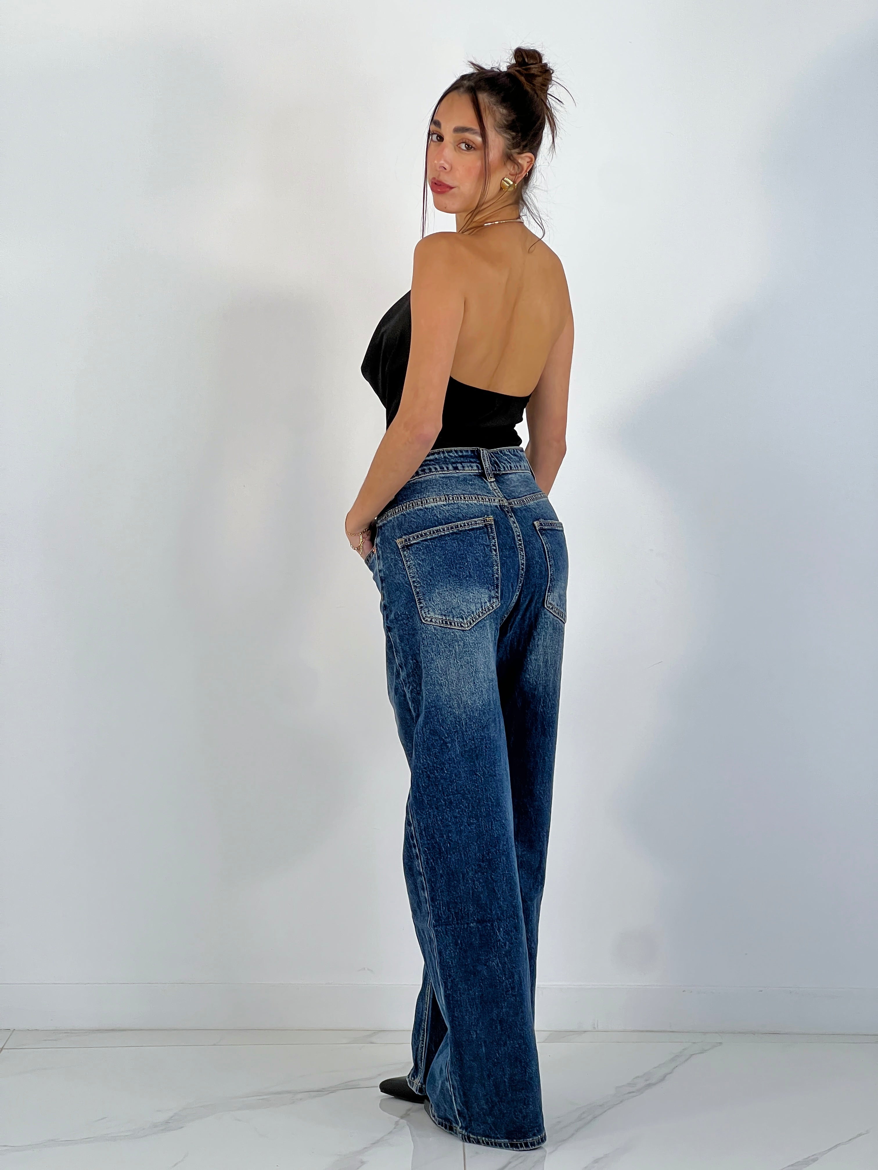 Body drapeado choker