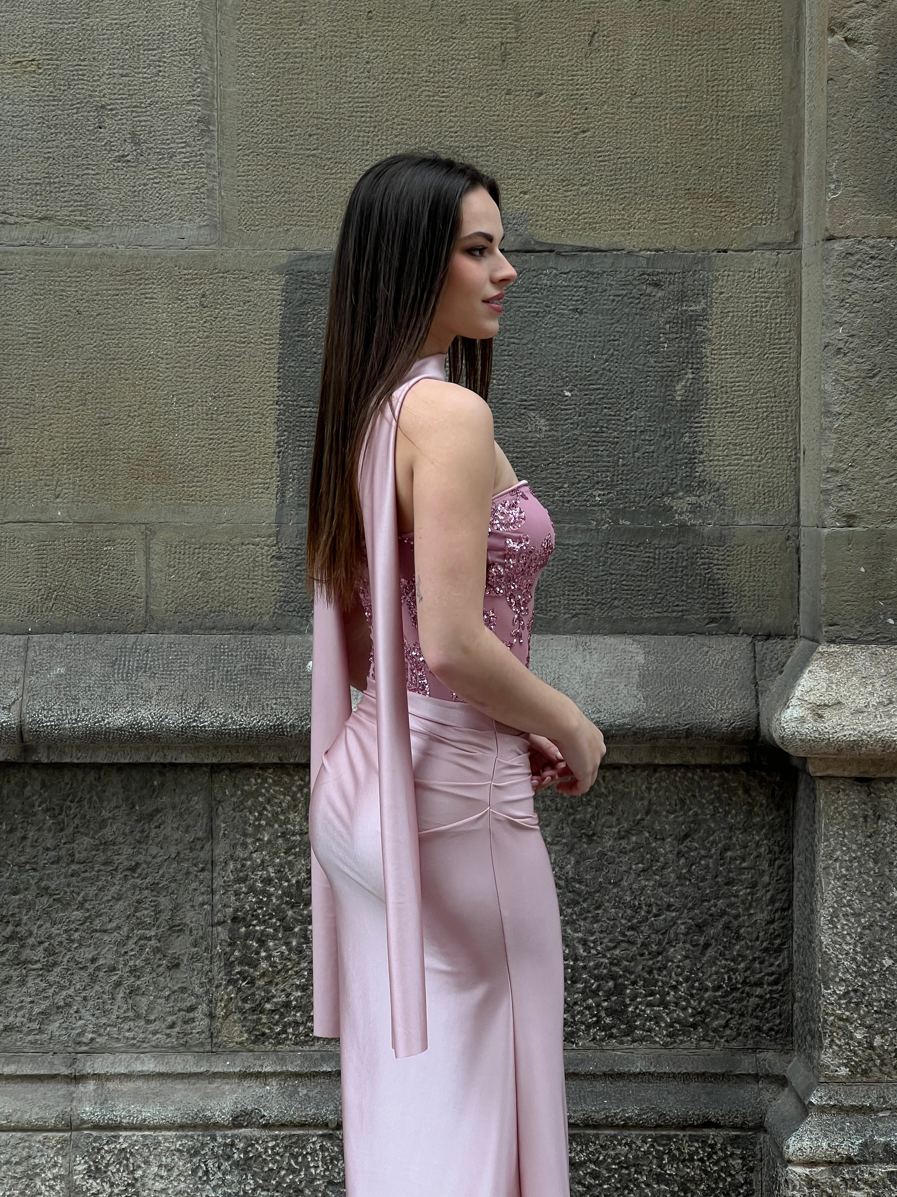 Vestido palabra de honor lentejuela - Zebra&Maduixa®