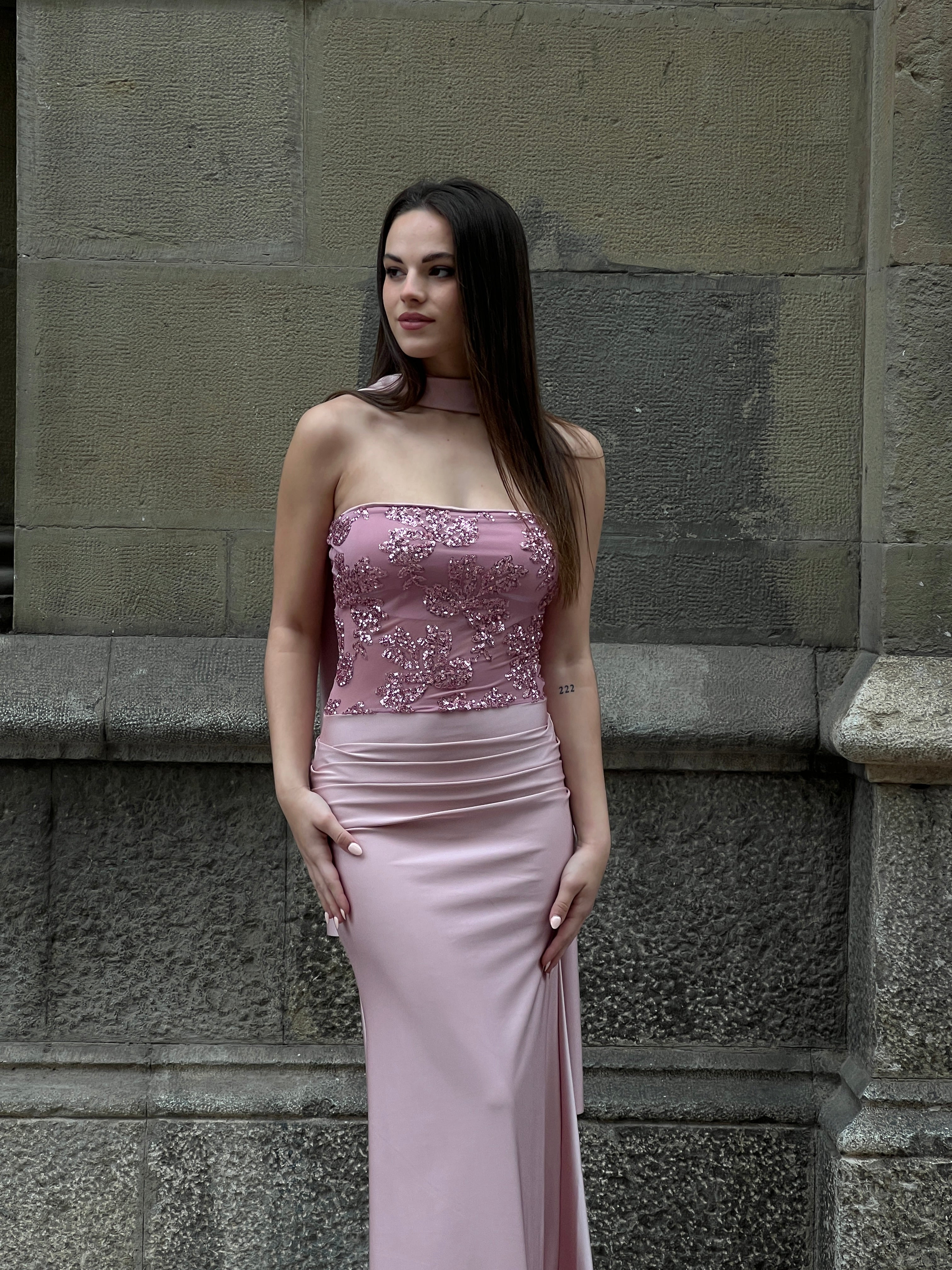 Vestido palabra de honor lentejuela - Zebra&Maduixa®