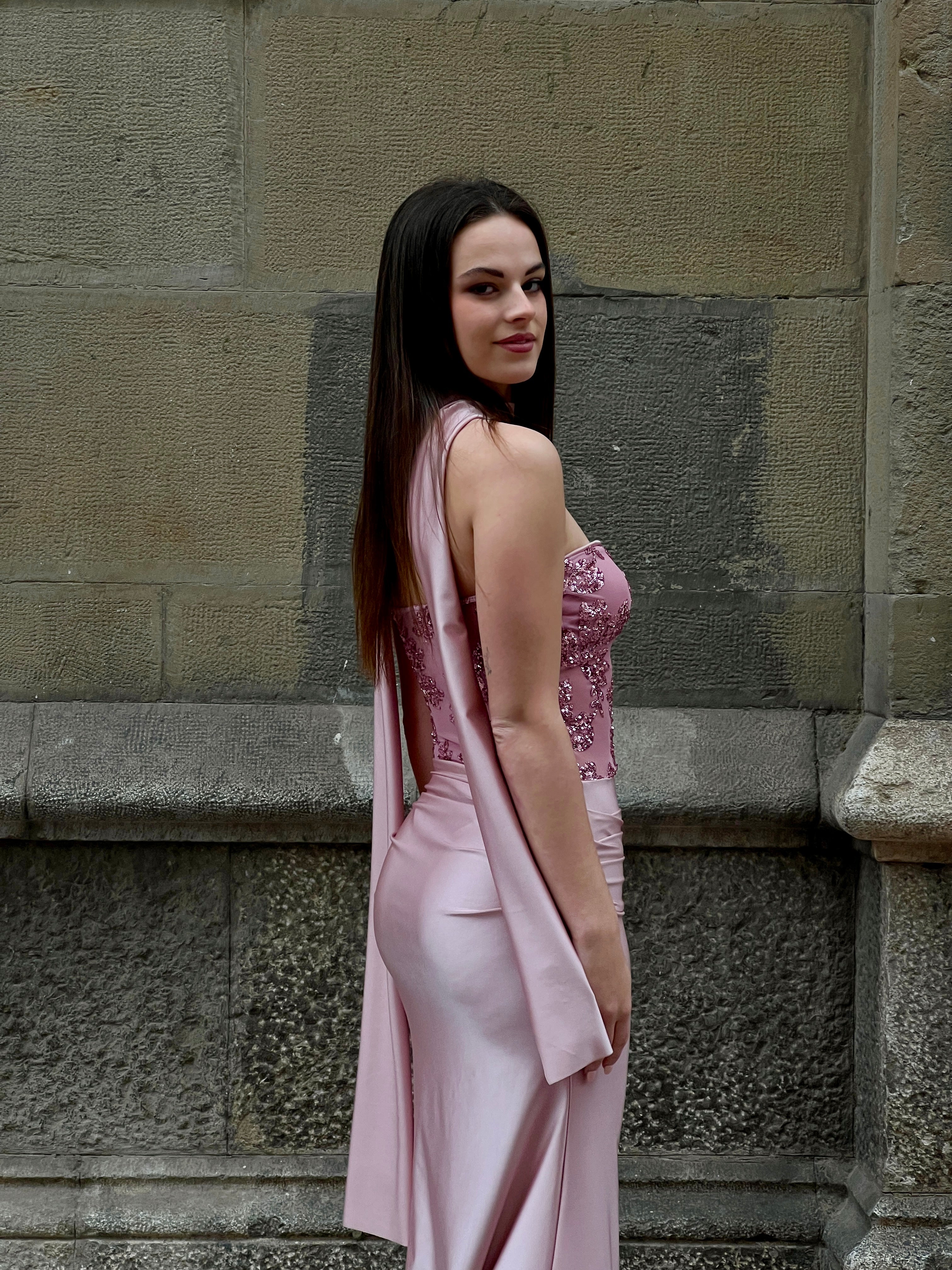 Vestido palabra de honor lentejuela - Zebra&Maduixa®