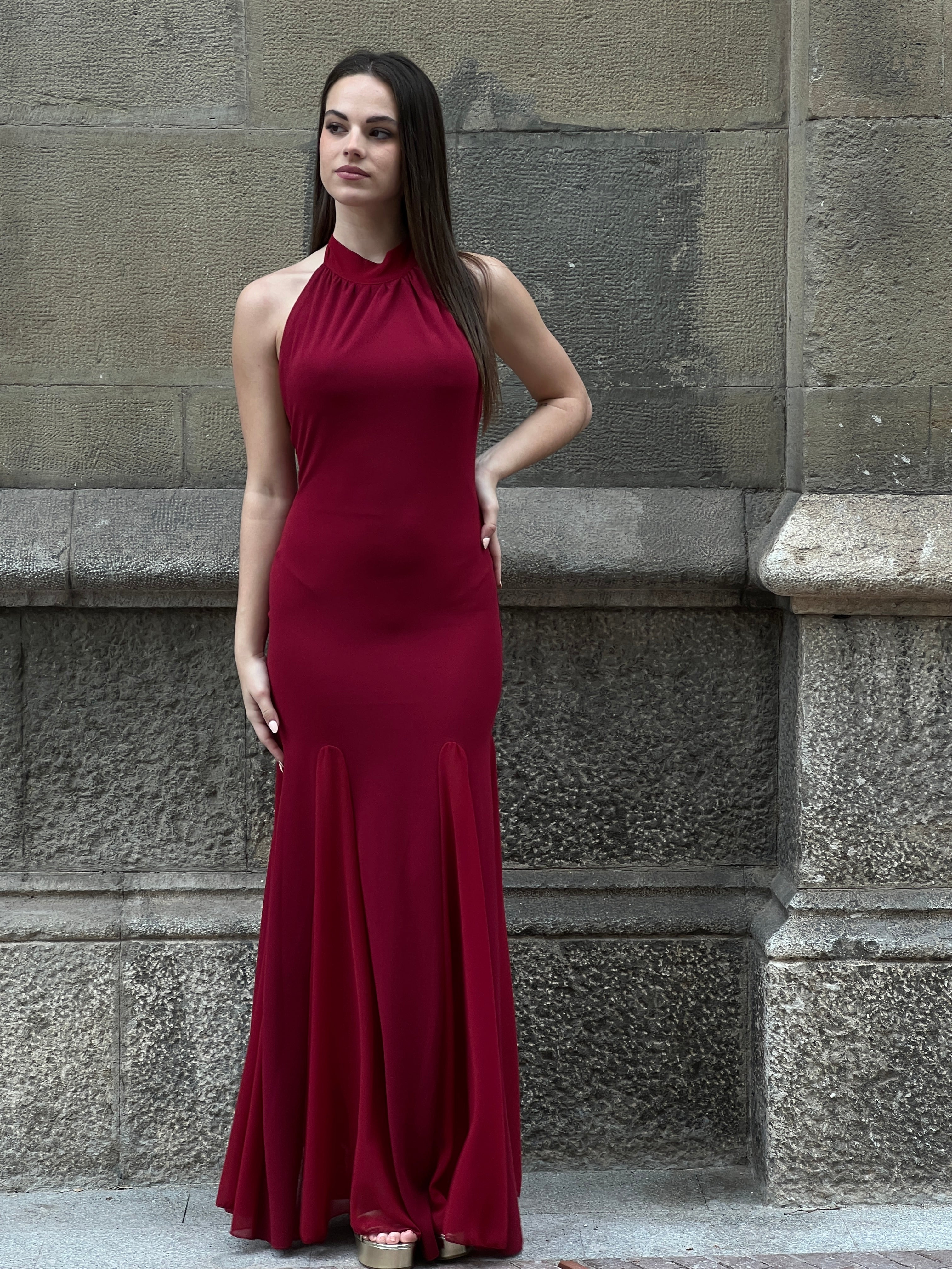 Vestido halter godets - Zebra&Maduixa®