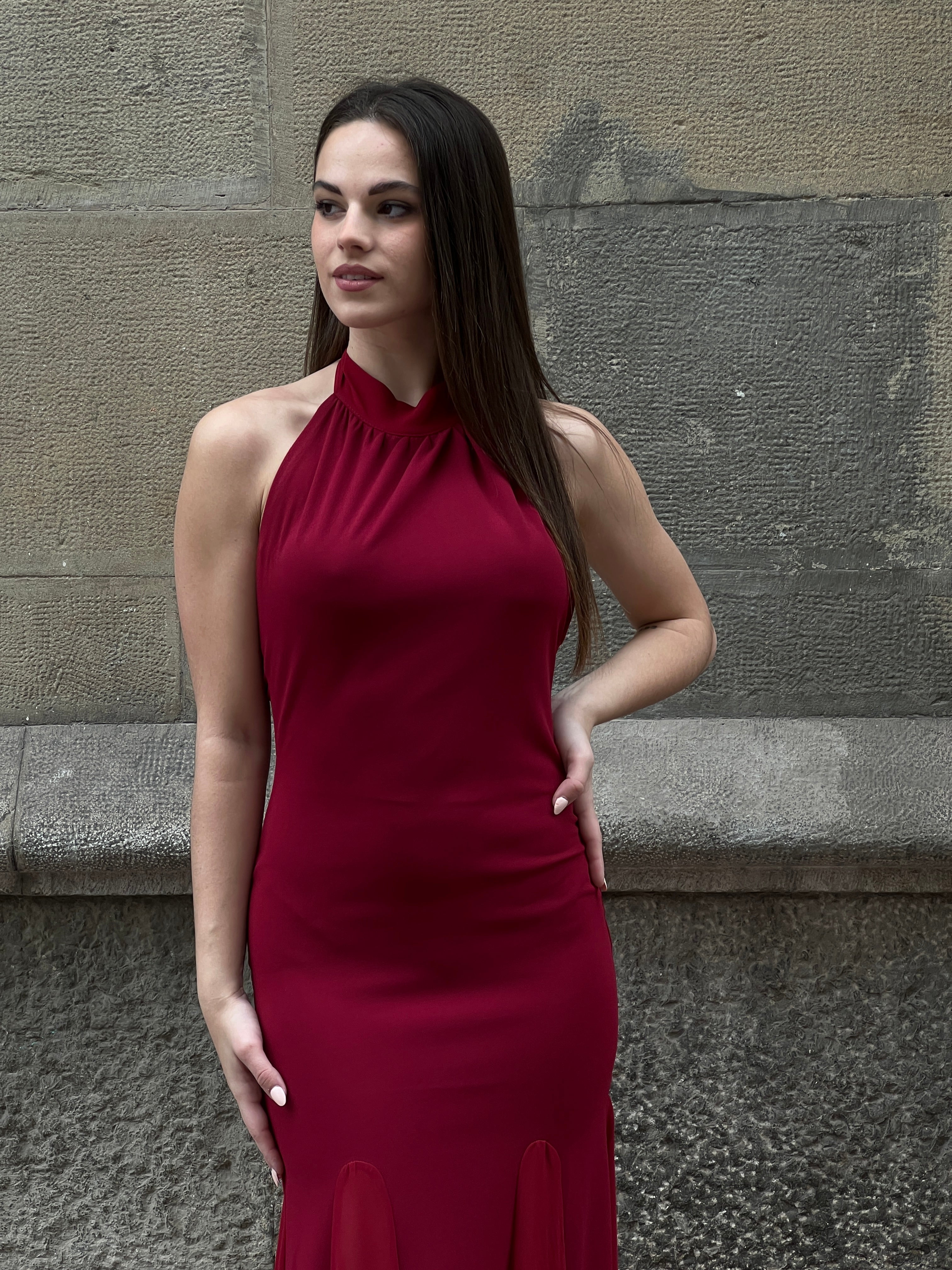 Vestido halter godets - Zebra&Maduixa®