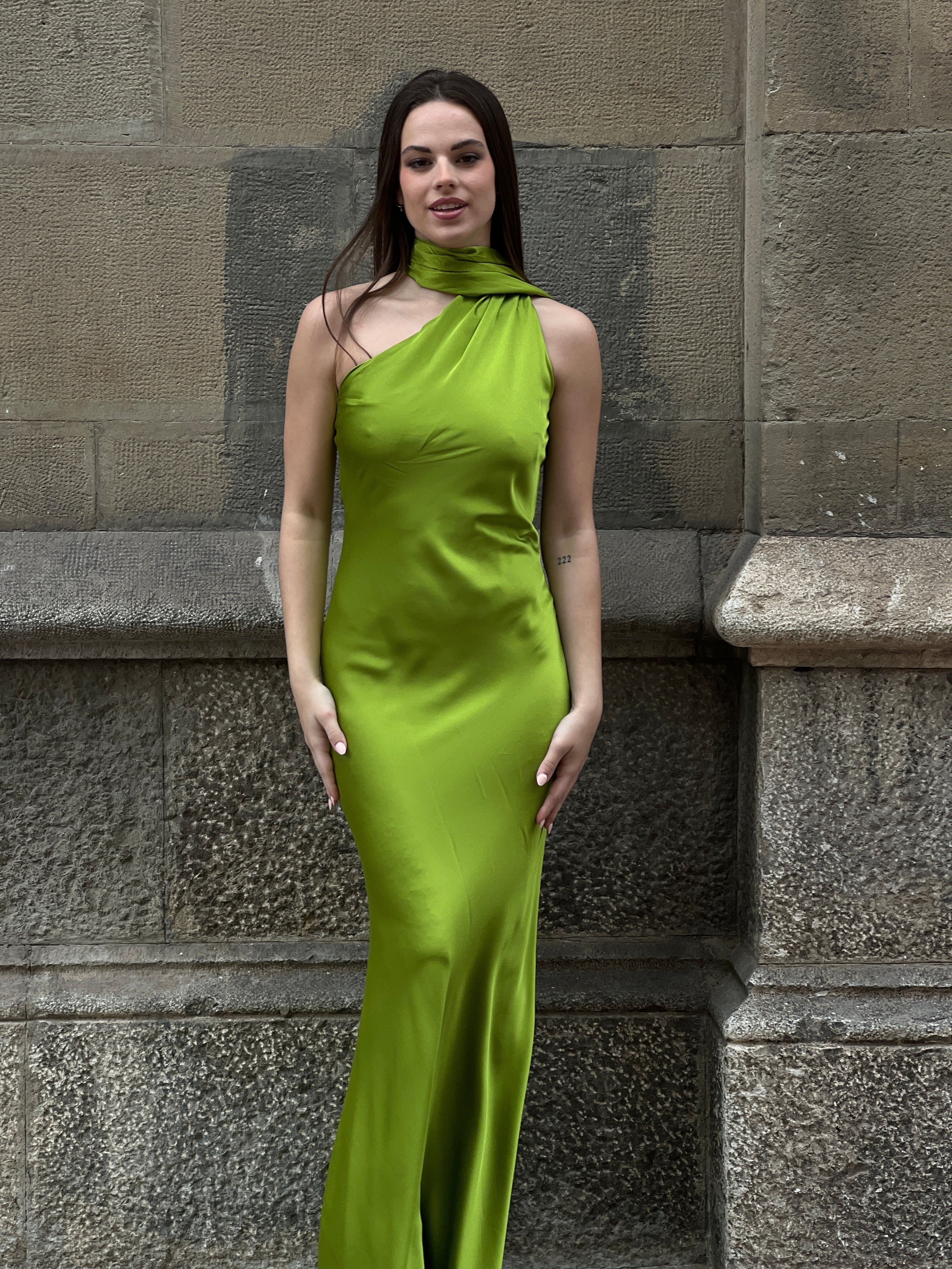 Vestido raso choker Priscila - Zebra&Maduixa®