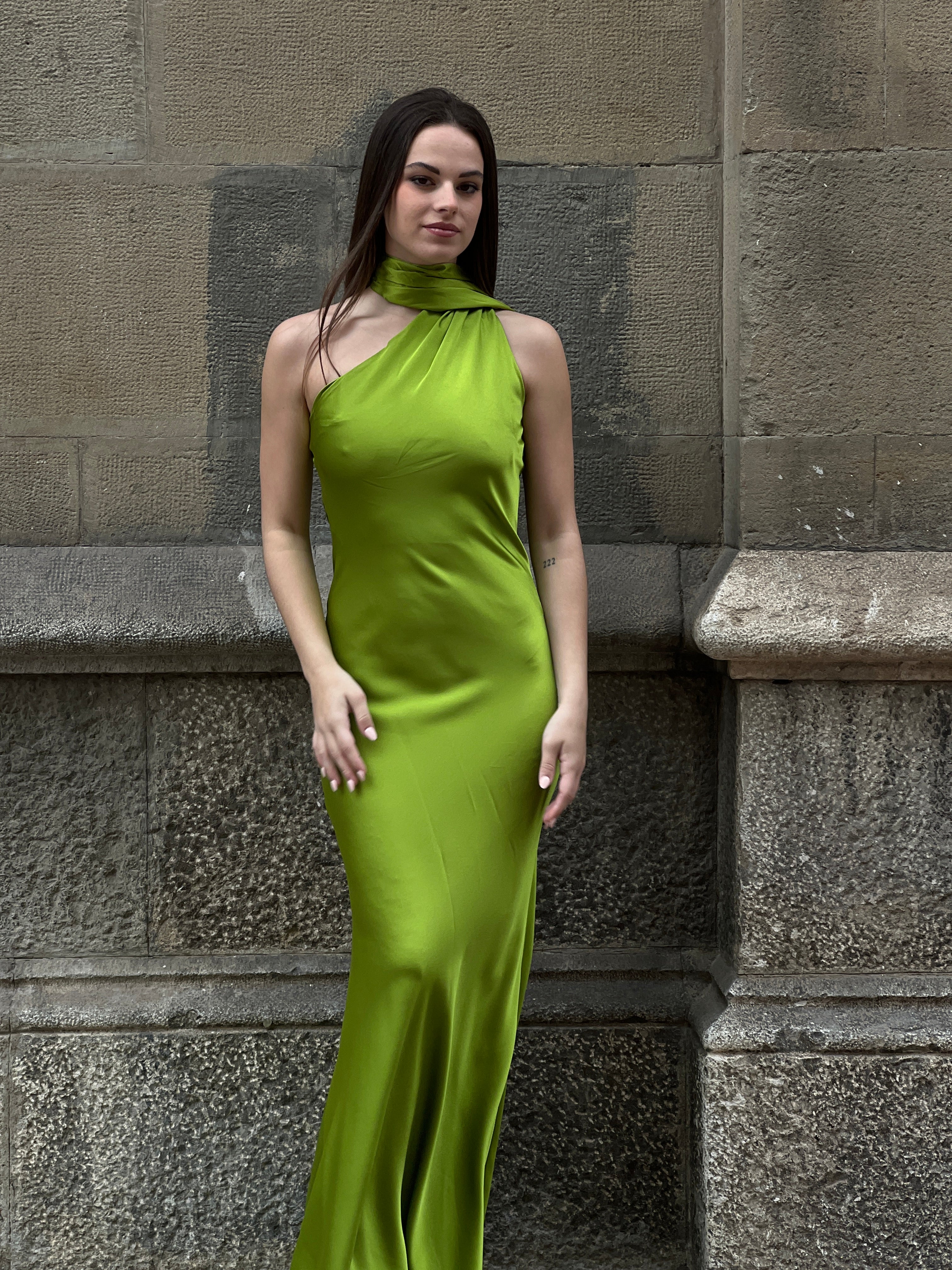 Vestido raso choker Priscila - Zebra&Maduixa®