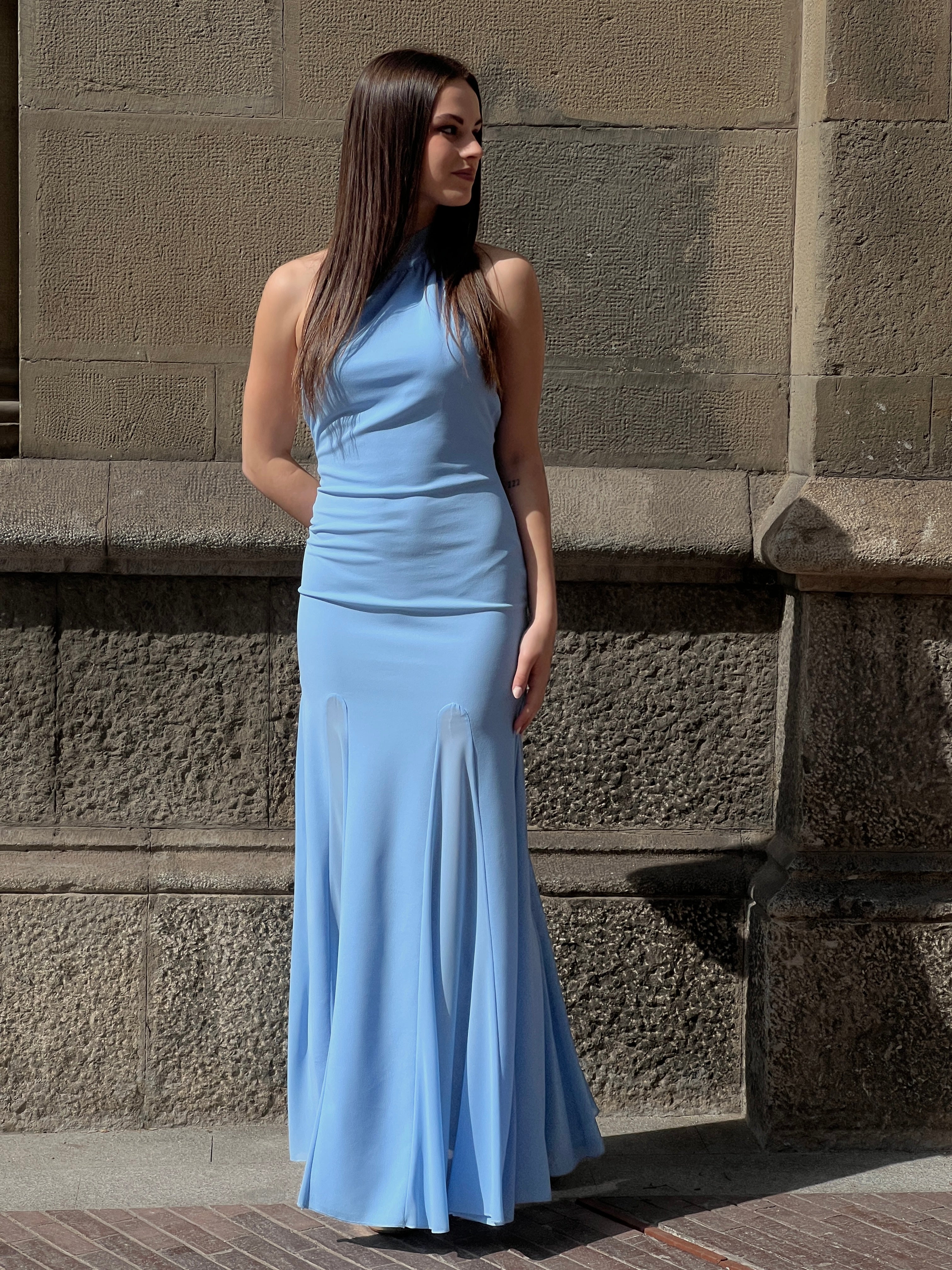 Vestido halter godets - Zebra&Maduixa®